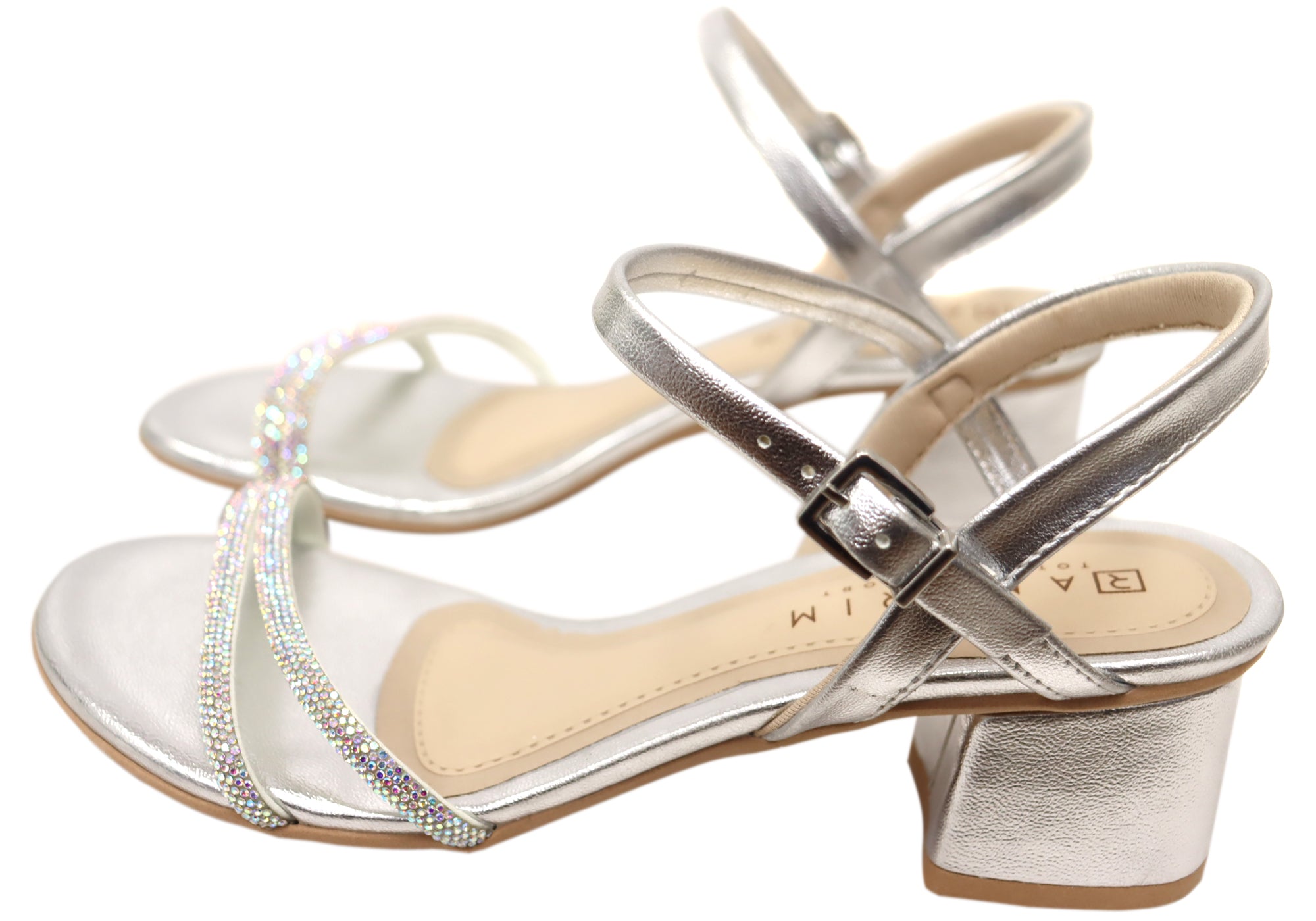 Ramarim Total Comfort Erica Women's Brazilian Mid Heel Dress Sandals - Elegant & Comfortable for Weddings, Parties & Office Wear