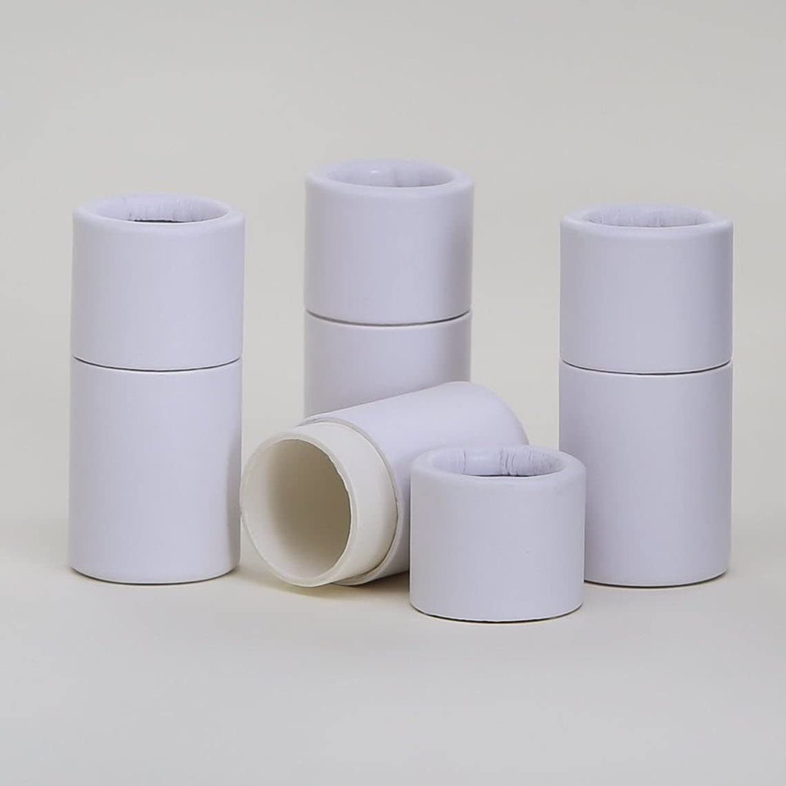 1/4 OZ White Kraft Paperboard Lip Balm Tubes (500 Pack) - Empty Cosmetic Containers for DIY Lip Balm, Salve, Lotion & Cream - Perfect for Small Business, Handmade Gifts & Beauty Products
