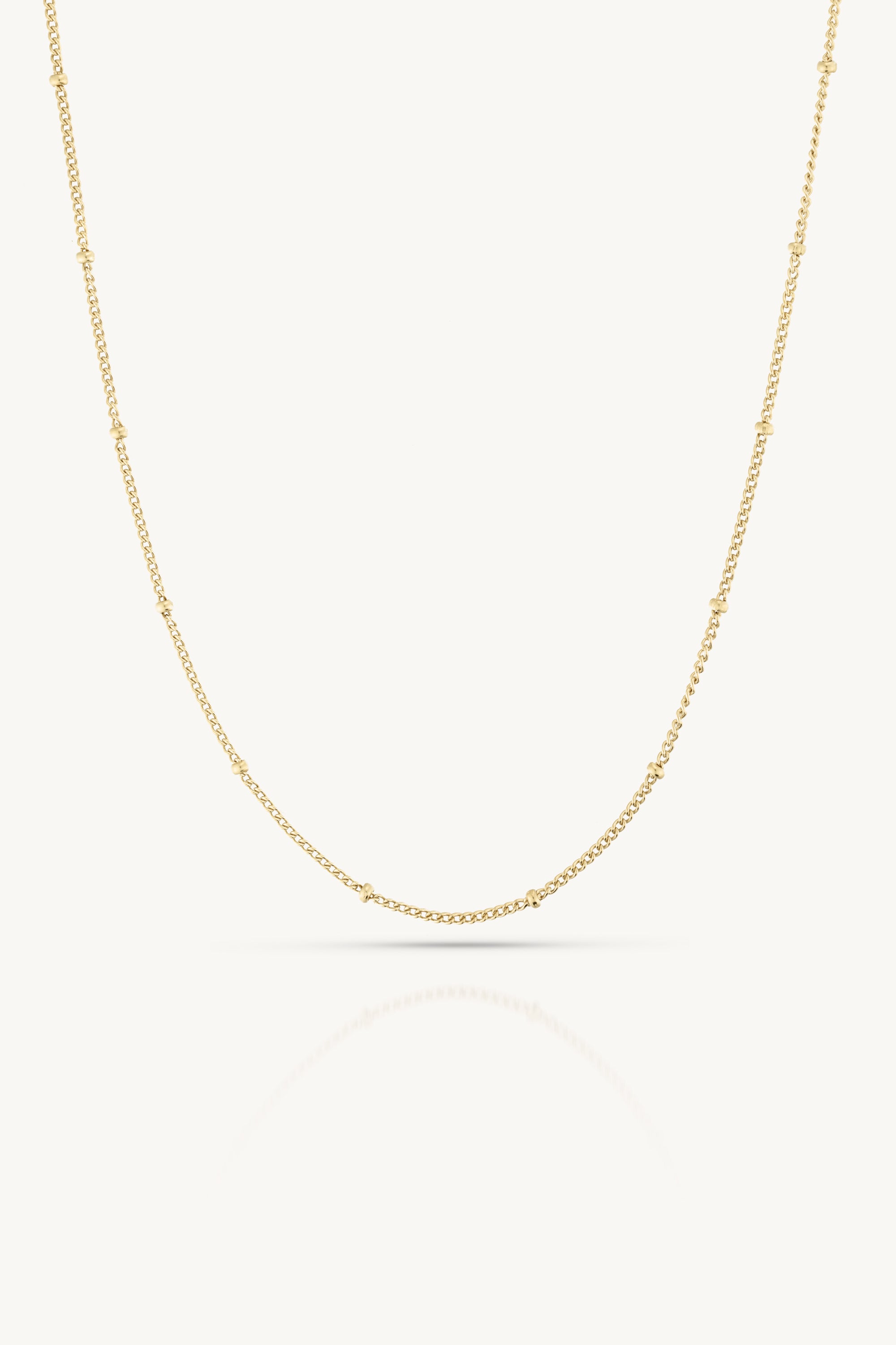 14K Gold Dot Chain Necklace for Women - Elegant Dainty Layering Jewelry for Everyday Wear & Special Occasions