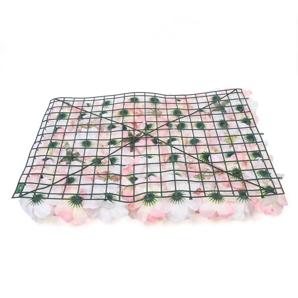 10pcs Artificial Silk Rose Flower Wall Panels - 24