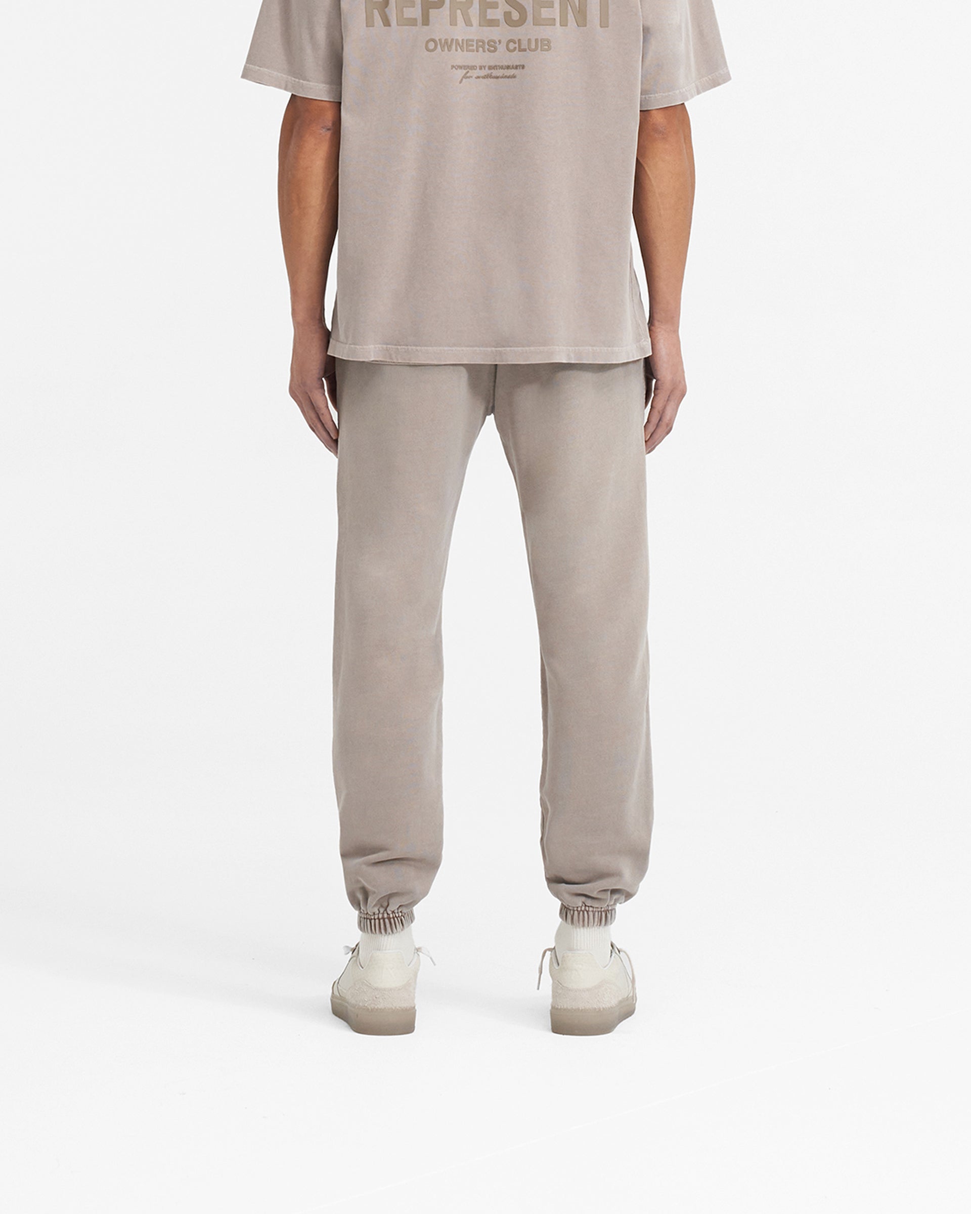 Represent Owners Club Sweatpant - Premium Cotton Joggers for Men & Women | Lounge, Gym & Streetwear Fashion | Mushroom Color