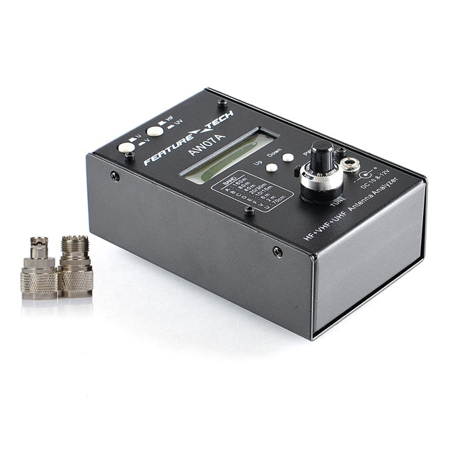 AW07A SWR HF/VHF/UHF Antenna Analyzer - Portable RF Signal Meter for Ham Radio, CB & Marine Communication - Perfect for Field Testing & Antenna Tuning