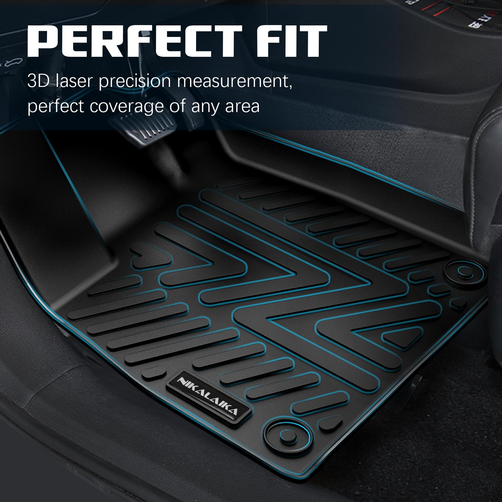 2023-2025 Honda Accord (Including Hybrid) All-Weather Floor Mats & Cargo Liner Set - Premium TPE Rubber, Odorless & Anti-Slip Protection - Perfect for Daily Commute, Road Trips & Extreme Weather Conditions - Black