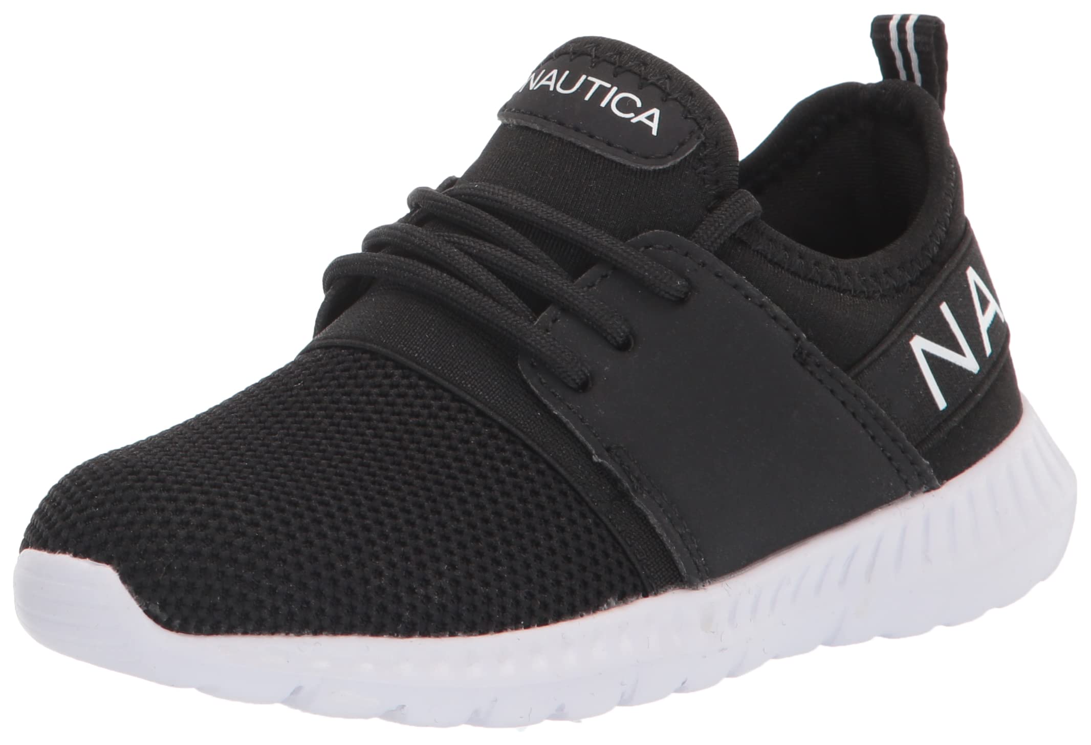 Nautica Kids Girls Metallic Fashion Sneakers - Lightweight Athletic Running Shoes for Toddler, Little & Big Kids | Lace-Up Design for School, Play & Daily Wear