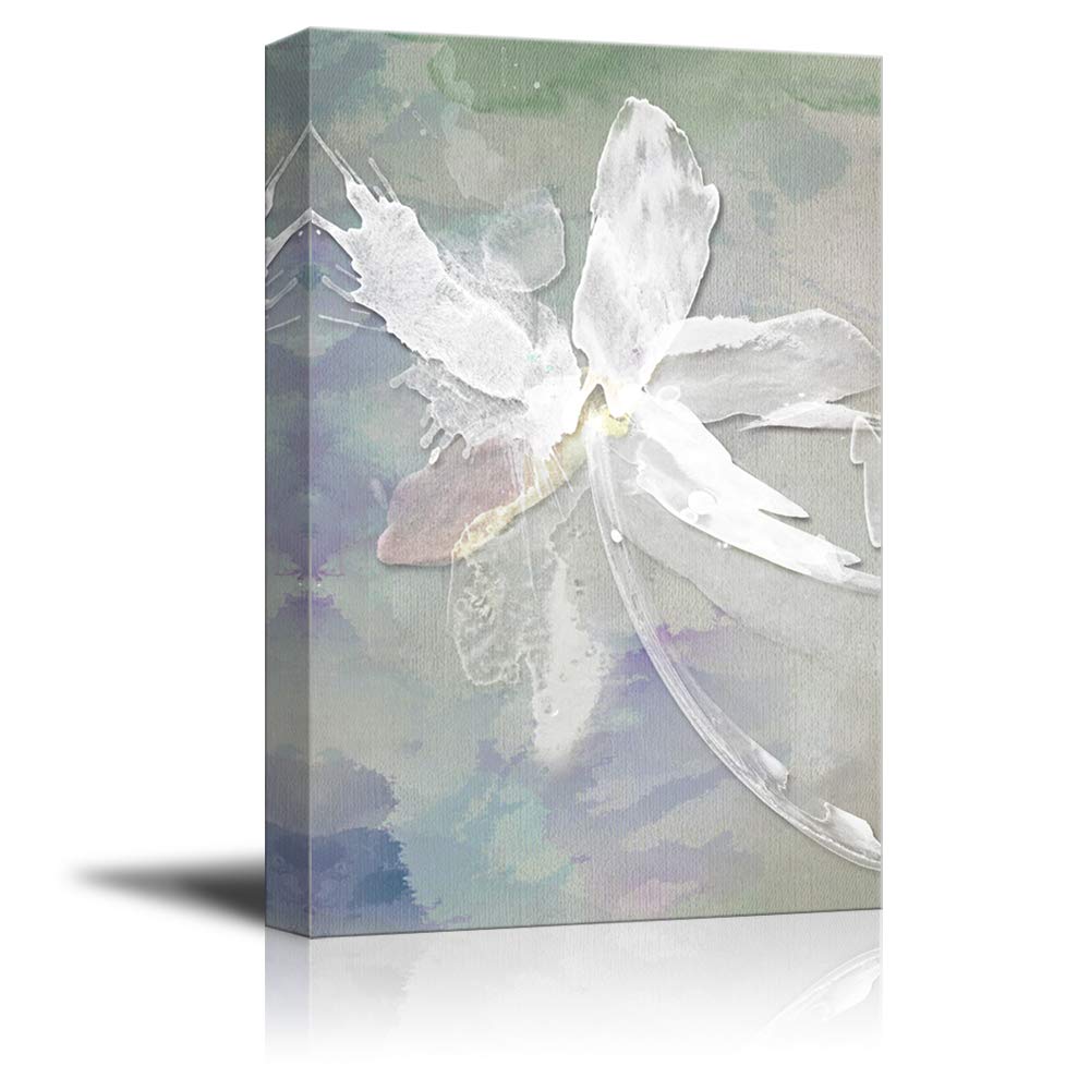 Abstract Flower Giclee Canvas Wall Art - 12x18 Inches Modern Home Decor for Bedroom, Living Room, and House Decoration