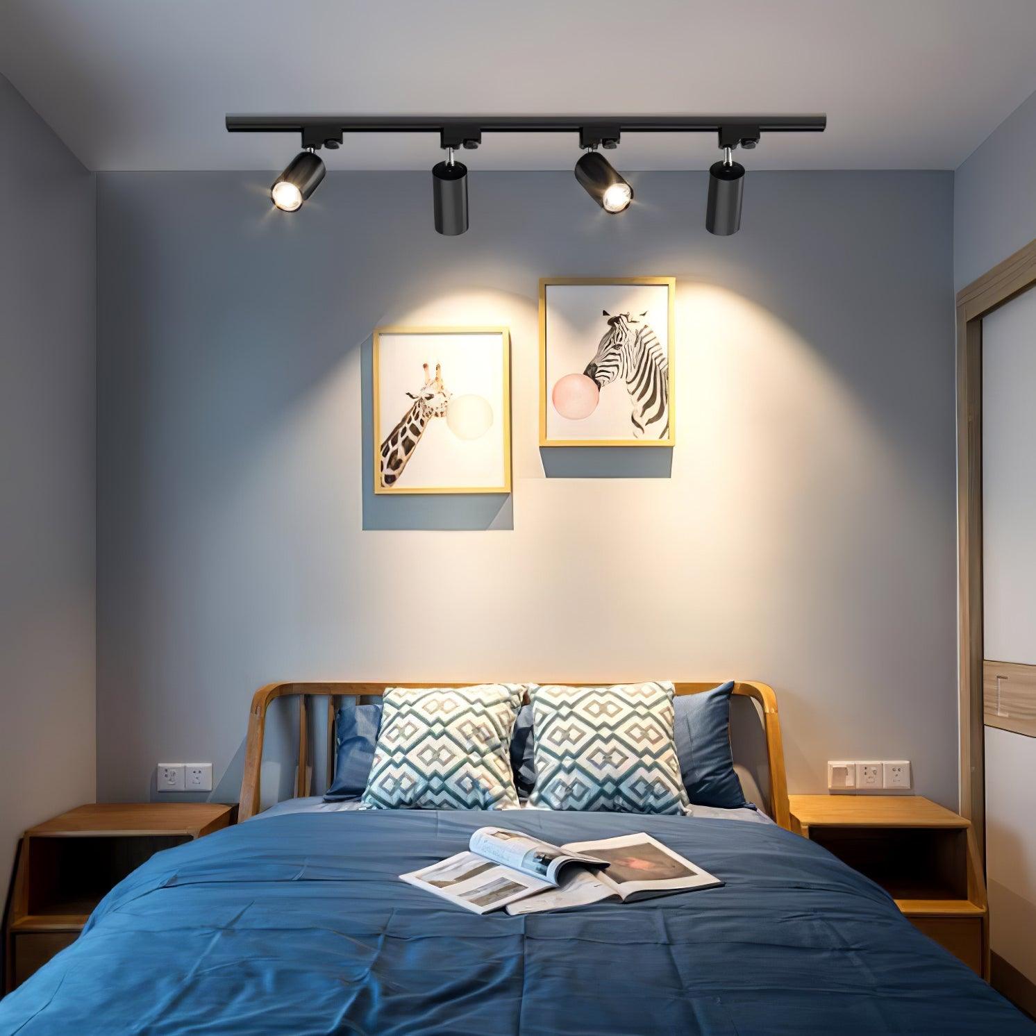 Adjustable Spotlight Track Ceiling Light - Modern Dimmable LED Lighting System for Home & Office | Perfect for Living Room, Kitchen, Gallery, and Retail Store Lighting
