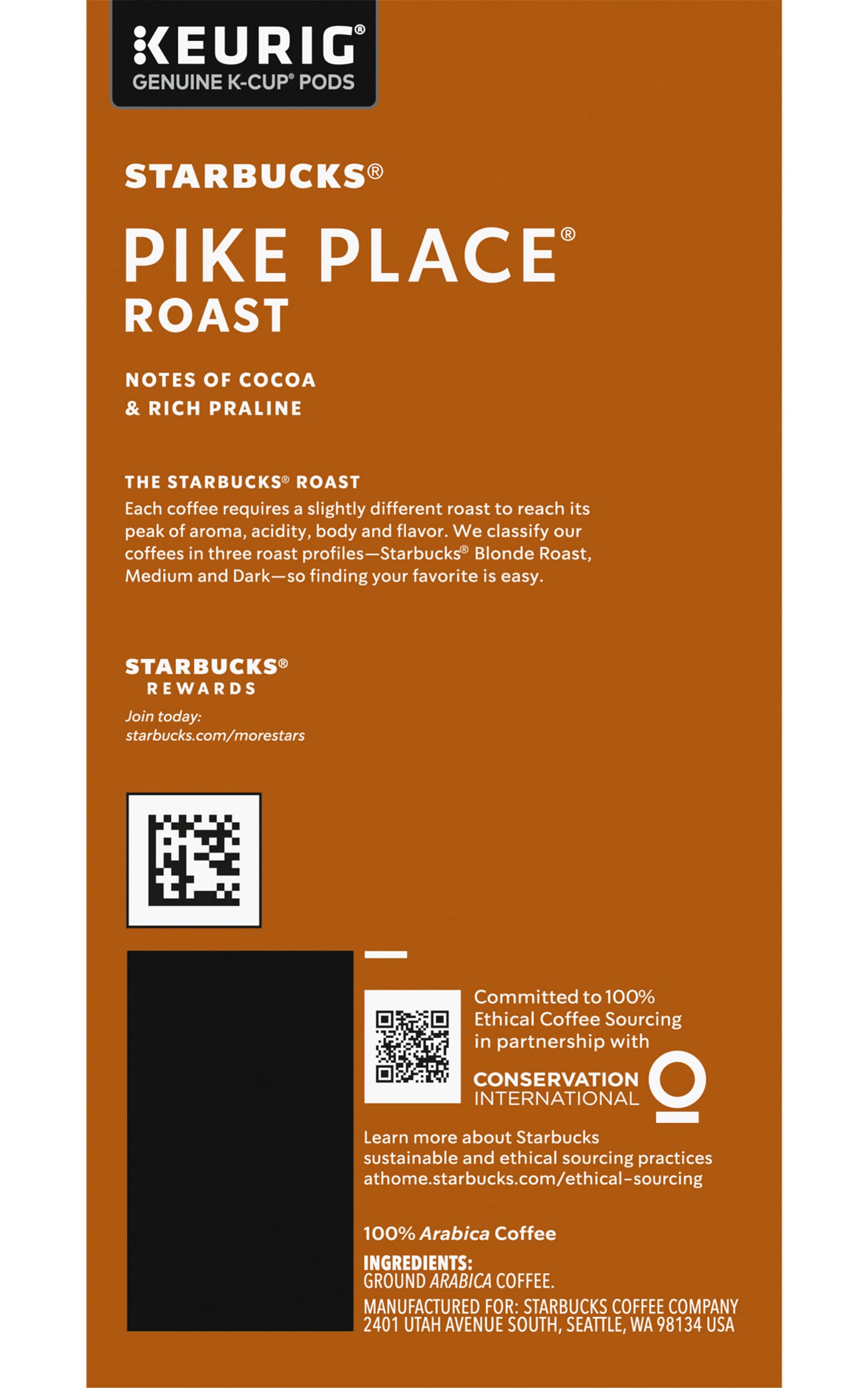 Starbucks Pike Place Roast Coffee K-Cups - Medium Roast Coffee Pods for Keurig Brewers - Perfect for Home, Office & Morning Coffee Routine