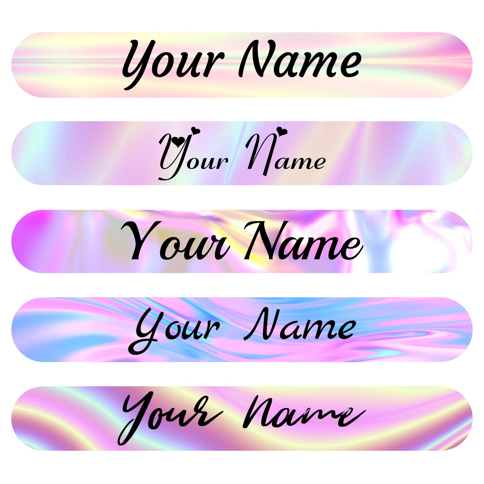 100 Pcs Custom Waterproof Name Stickers for Kids - Personalized Labels for School Supplies, Daycare Items & Water Bottles - Durable, Washable & Fun Designs for Organizing Kids' Belongings
