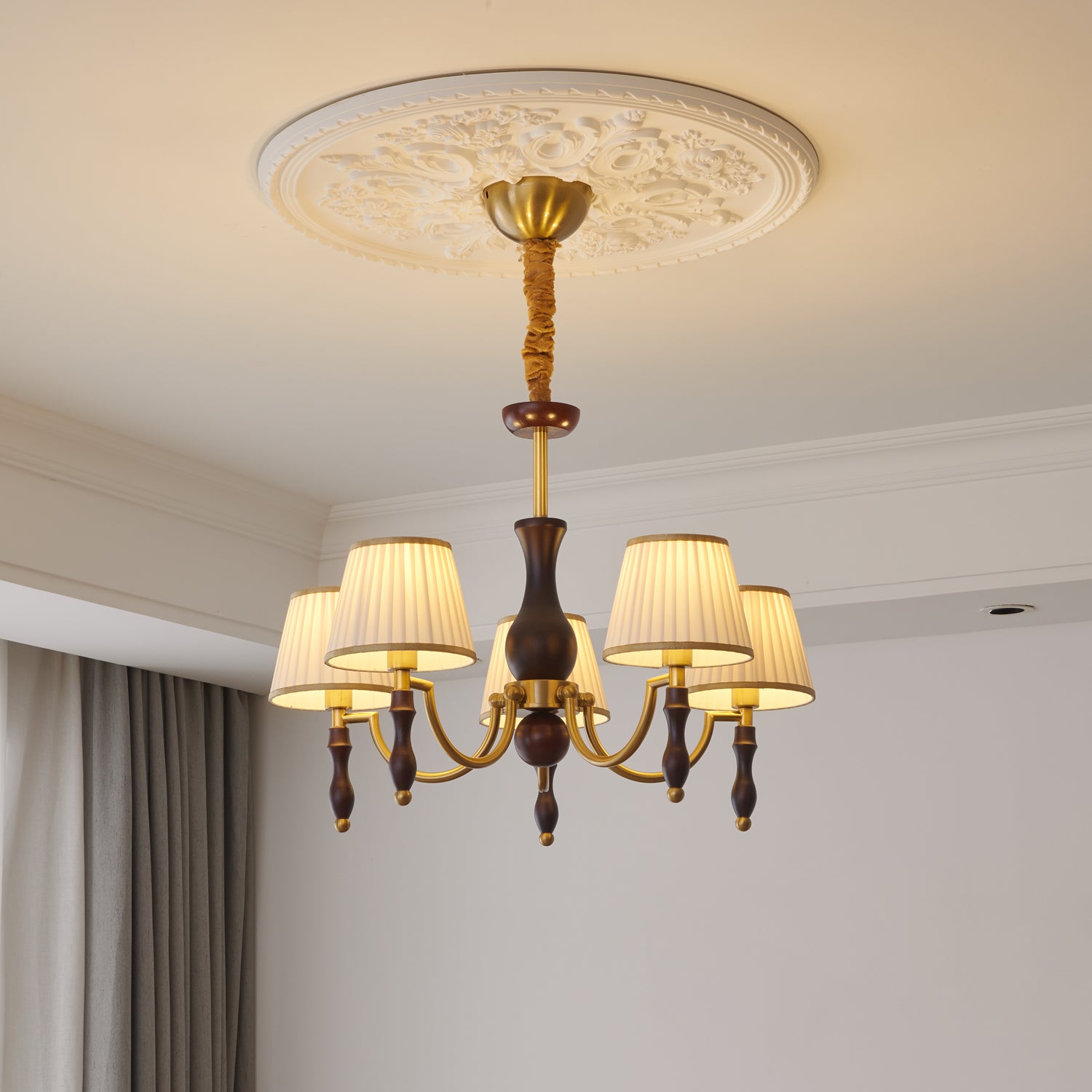 Majestic Veil Chandelier - Elegant Crystal Ceiling Light Fixture for Dining Room, Living Room & Bedroom | Perfect for Wedding Decor, Home Renovation & Luxury Interior Design