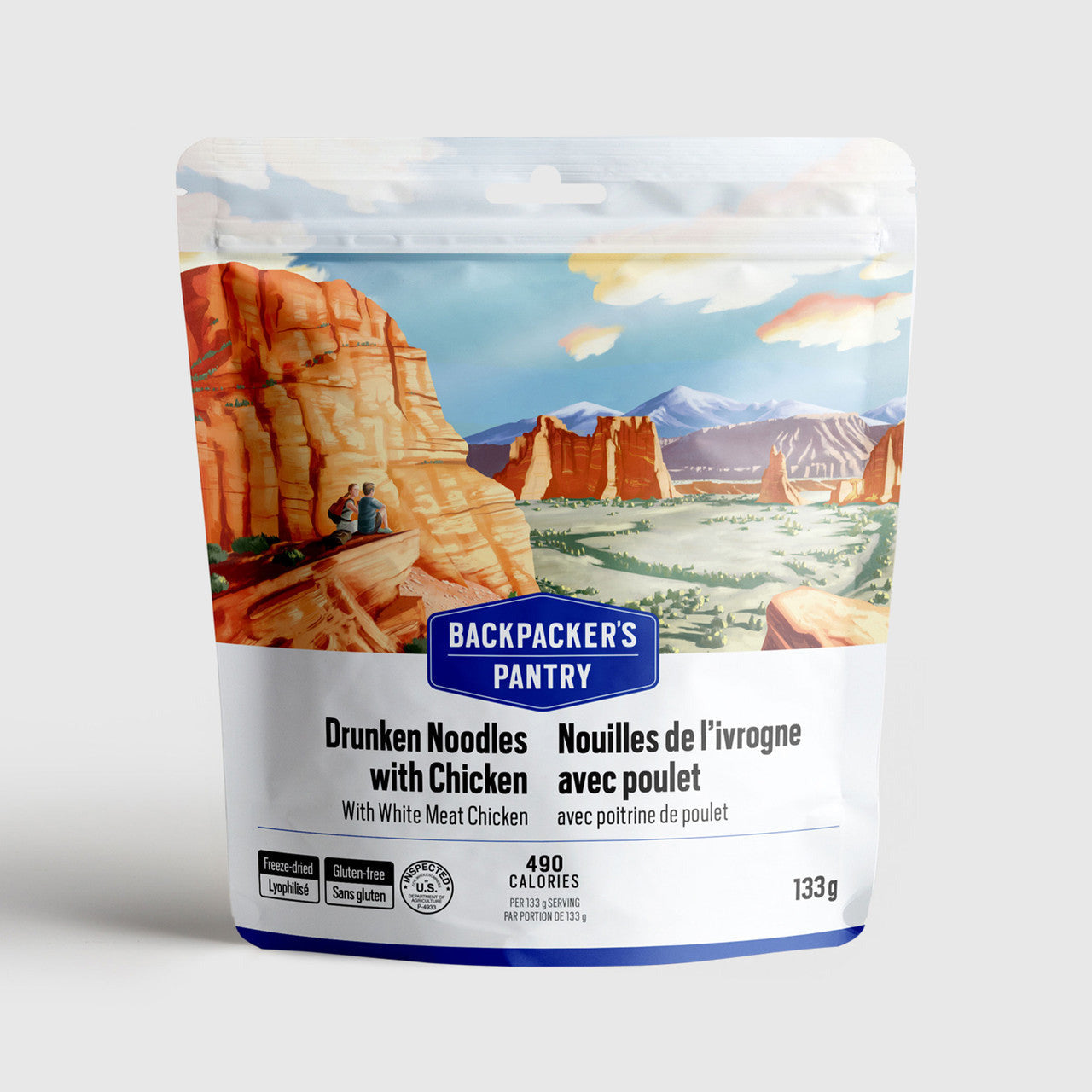 Backpacker's Pantry Drunken Noodles with Chicken - Single Serving Freeze-Dried Meal | Lightweight Camping & Backpacking Food for Hiking, Emergency Prep & Outdoor Adventures