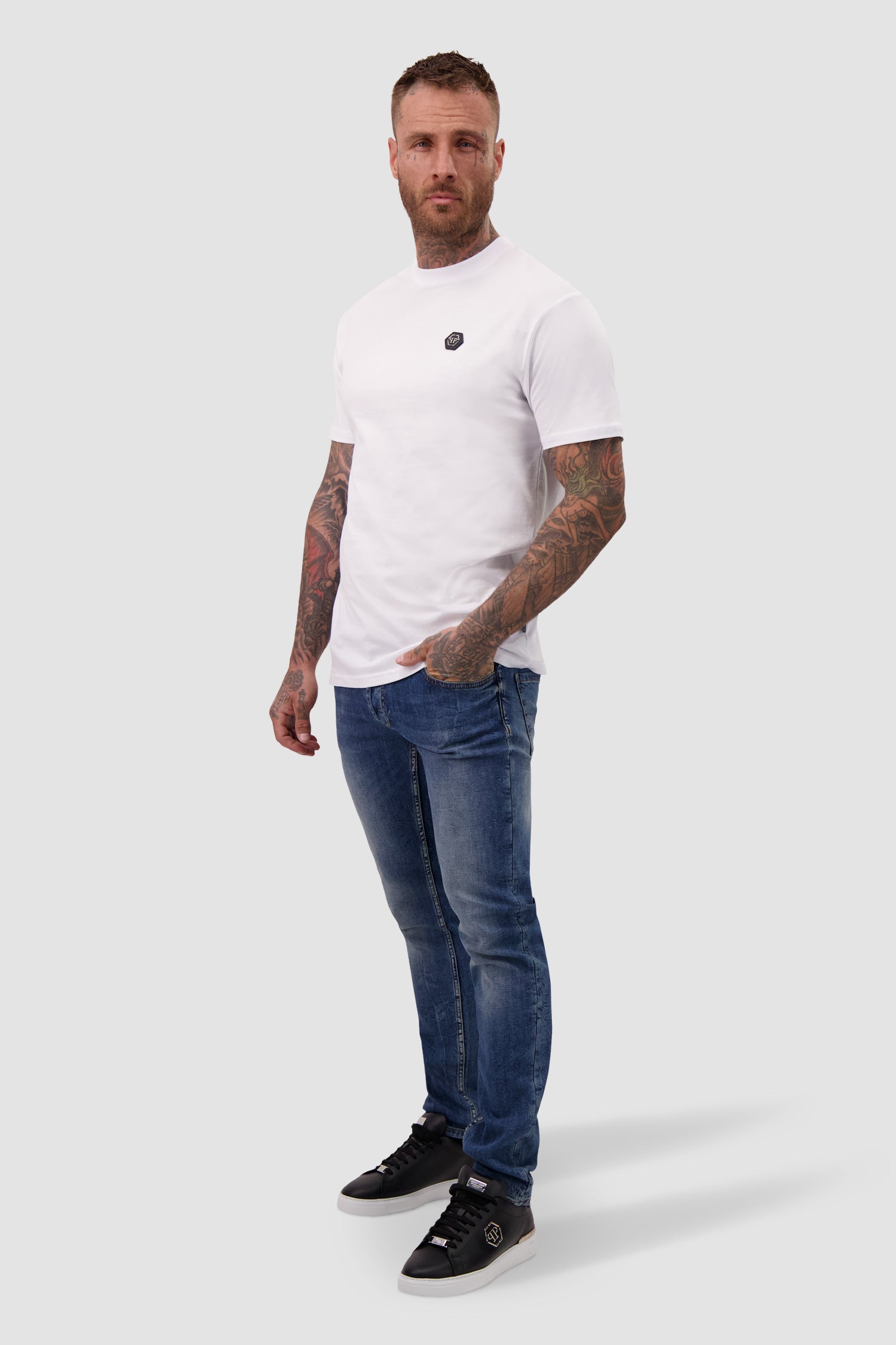 Philipp Plein Men's Round Neck Short Sleeve Basic T-Shirt - Casual Cotton Tee for Everyday Wear & Street Style Outfits