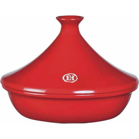 Emile Henry Flame Tagine 3.7 Quart - Premium Ceramic Moroccan Cooking Pot for Stews, Tagines & Slow Cooking - Perfect for Authentic North African Cuisine & Dinner Party Entertaining