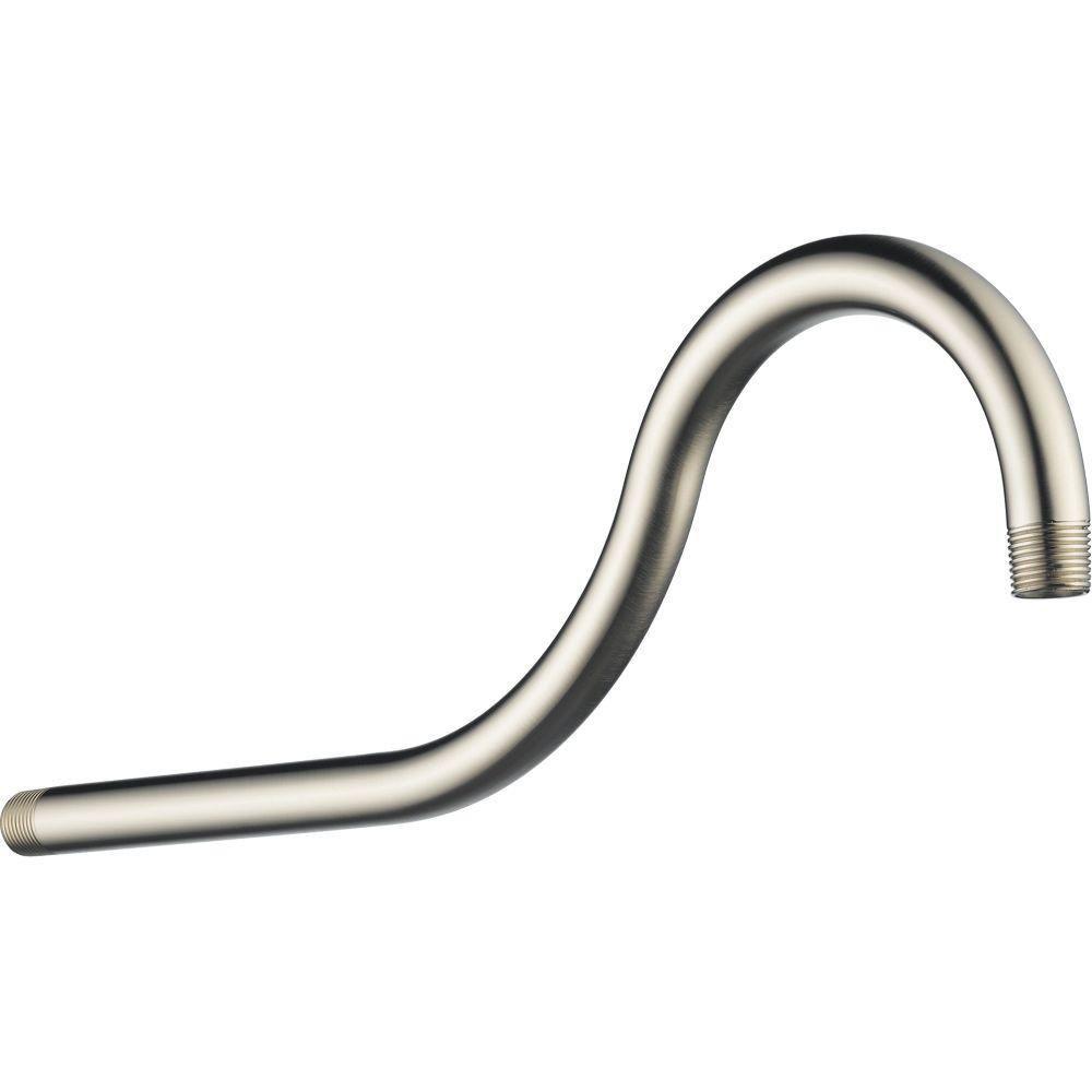 Delta Addison 15-Inch Stainless Steel Shower Arm - 529022 - Perfect for Bathroom Upgrades & Modern Shower Installations