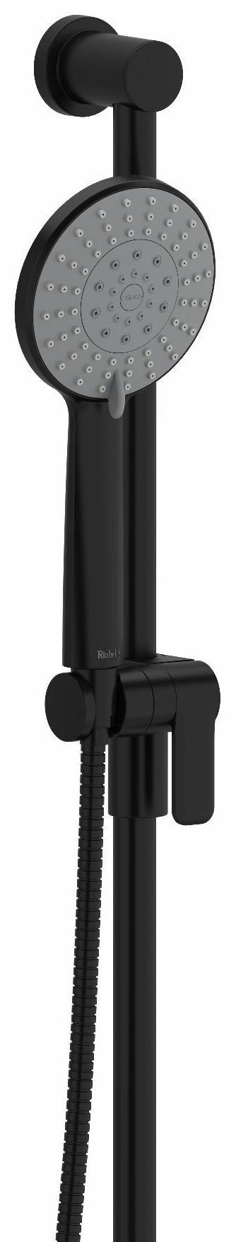 3-Function Handheld Shower Head with 31-Inch Slide Bar - 1.8 GPM Water Saving Shower System in Black (5063BK) - Perfect for Bathroom Renovation & Spa-Like Shower Experience
