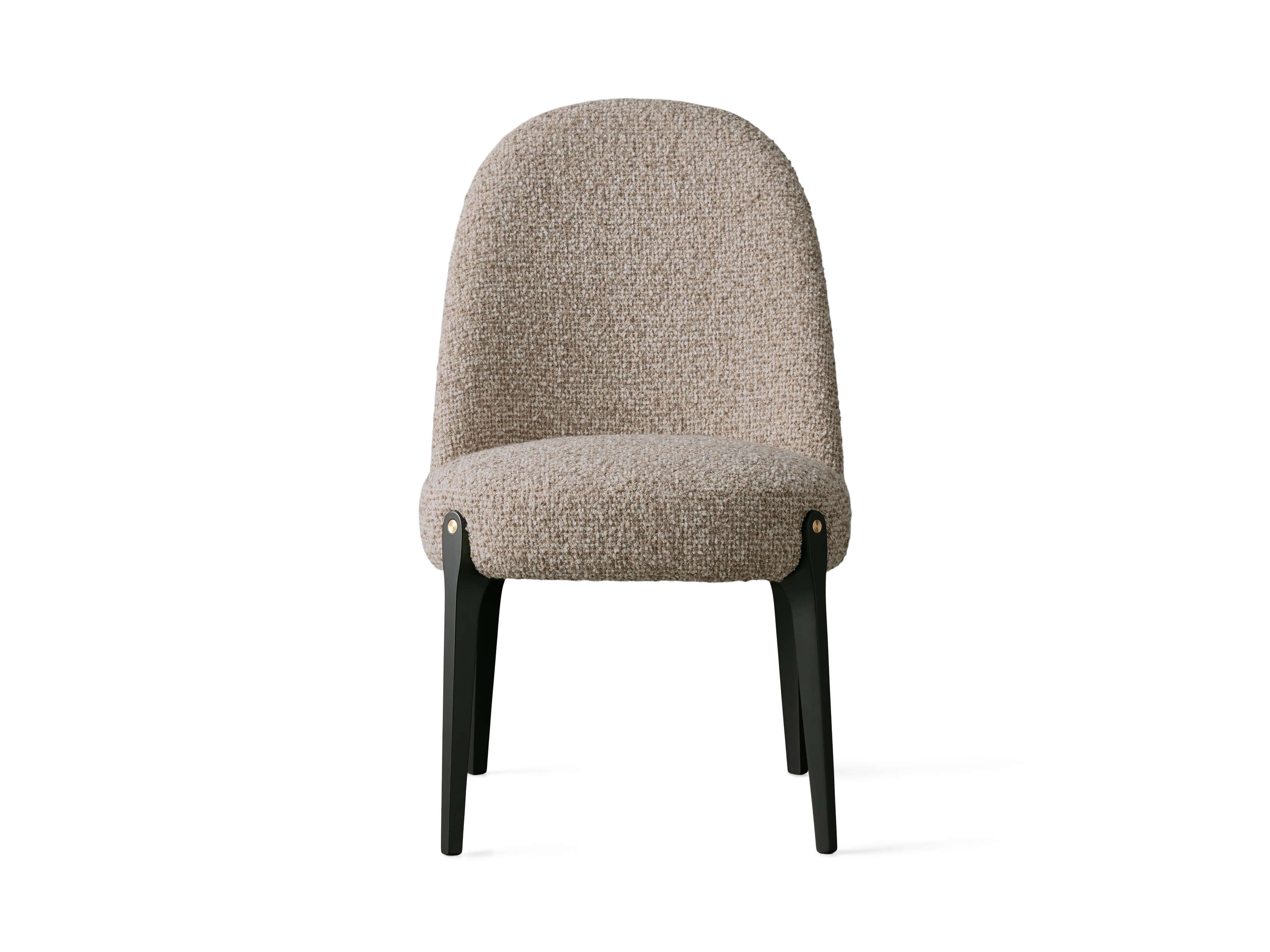 Modern Button Tufted Dining Chair - Upholstered Fabric Seat with Wooden Legs for Kitchen, Dining Room, or Home Office - Comfortable & Stylish Seating Solution