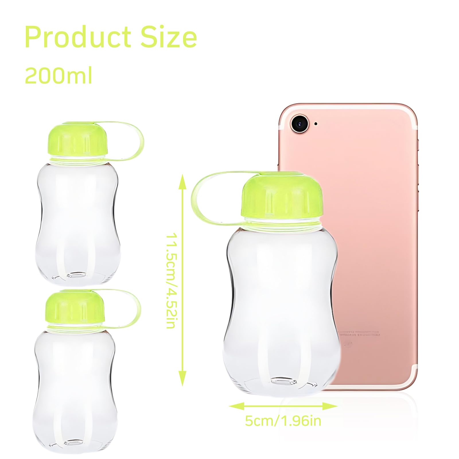 Cailiya 3-Pack Sports Water Bottle with Rope, Portable Plastic Cup & Mini Hand Mug - Ideal for Outdoor Hiking, Camping, Travel, Gym, and Daily Hydration - Leakproof & Lightweight Design for Active Lifestyles