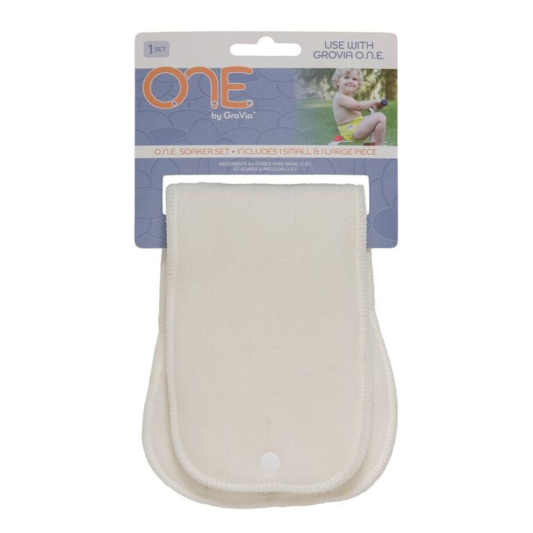 GroVia O.N.E. Soaker Set - Premium Reusable Cloth Diaper Inserts for Babies | Eco-Friendly, Absorbent & Washable | Perfect for Overnight Use & Heavy Wetters