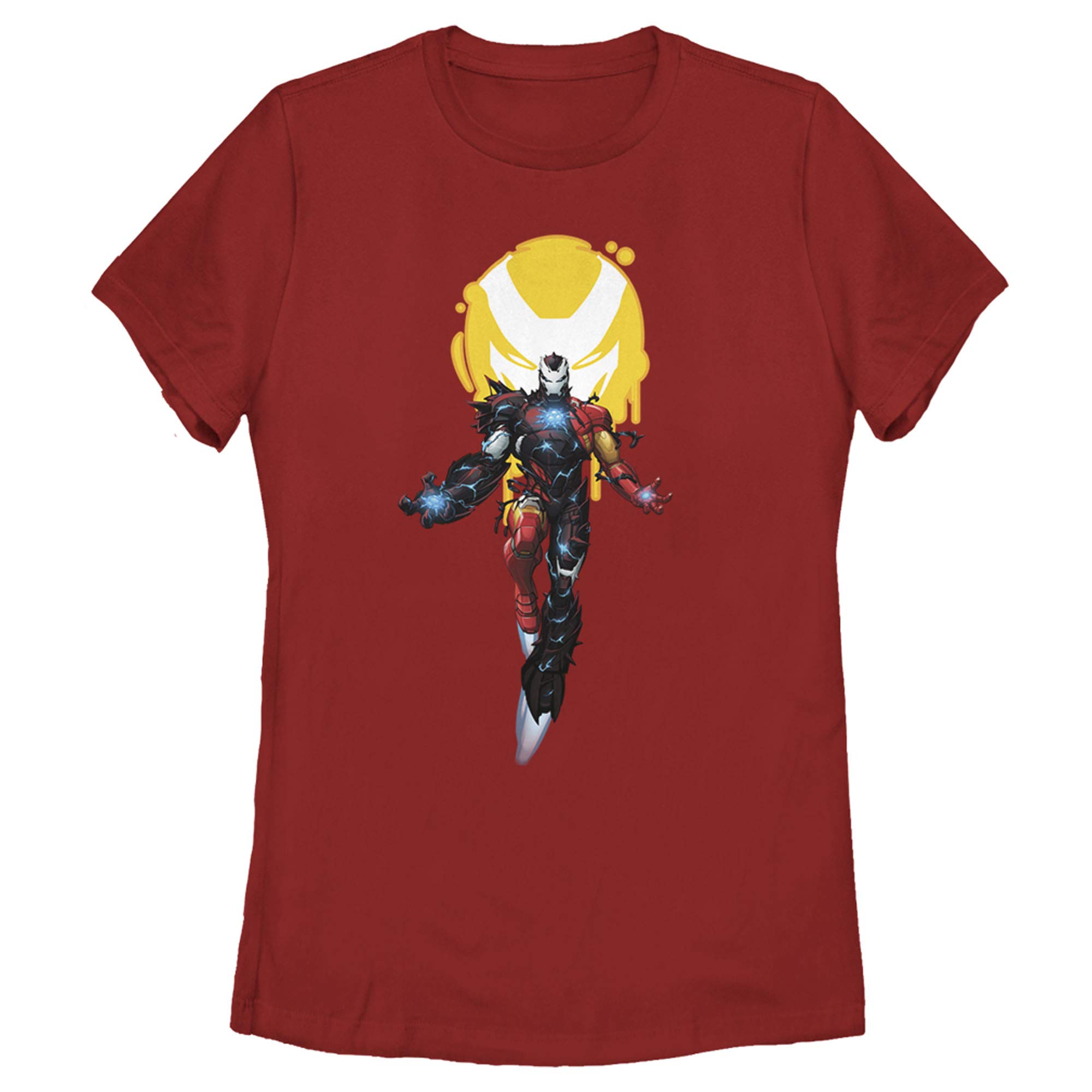Marvel Women's Iron Man Venom Graphic T-Shirt - Superhero Comic Tee for Fans, Casual Wear & Cosplay