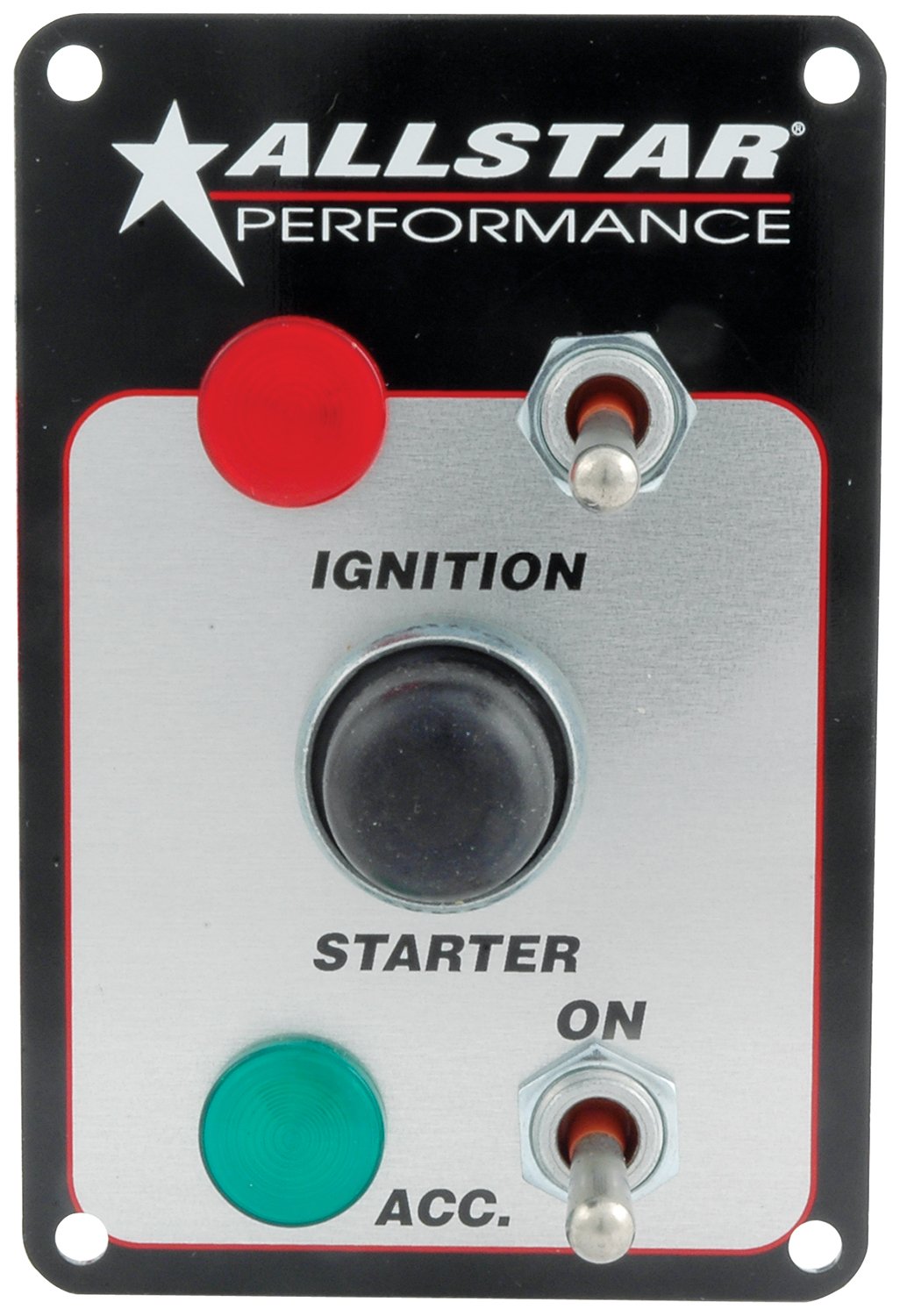 Allstar Performance ALL80164 Universal 6-Gang Switch Panel Kit for Car, Truck, Boat & RV - Heavy Duty Toggle Switches with Pre-Wired Harness | Perfect for Off-Road, Marine & Custom Vehicle Wiring