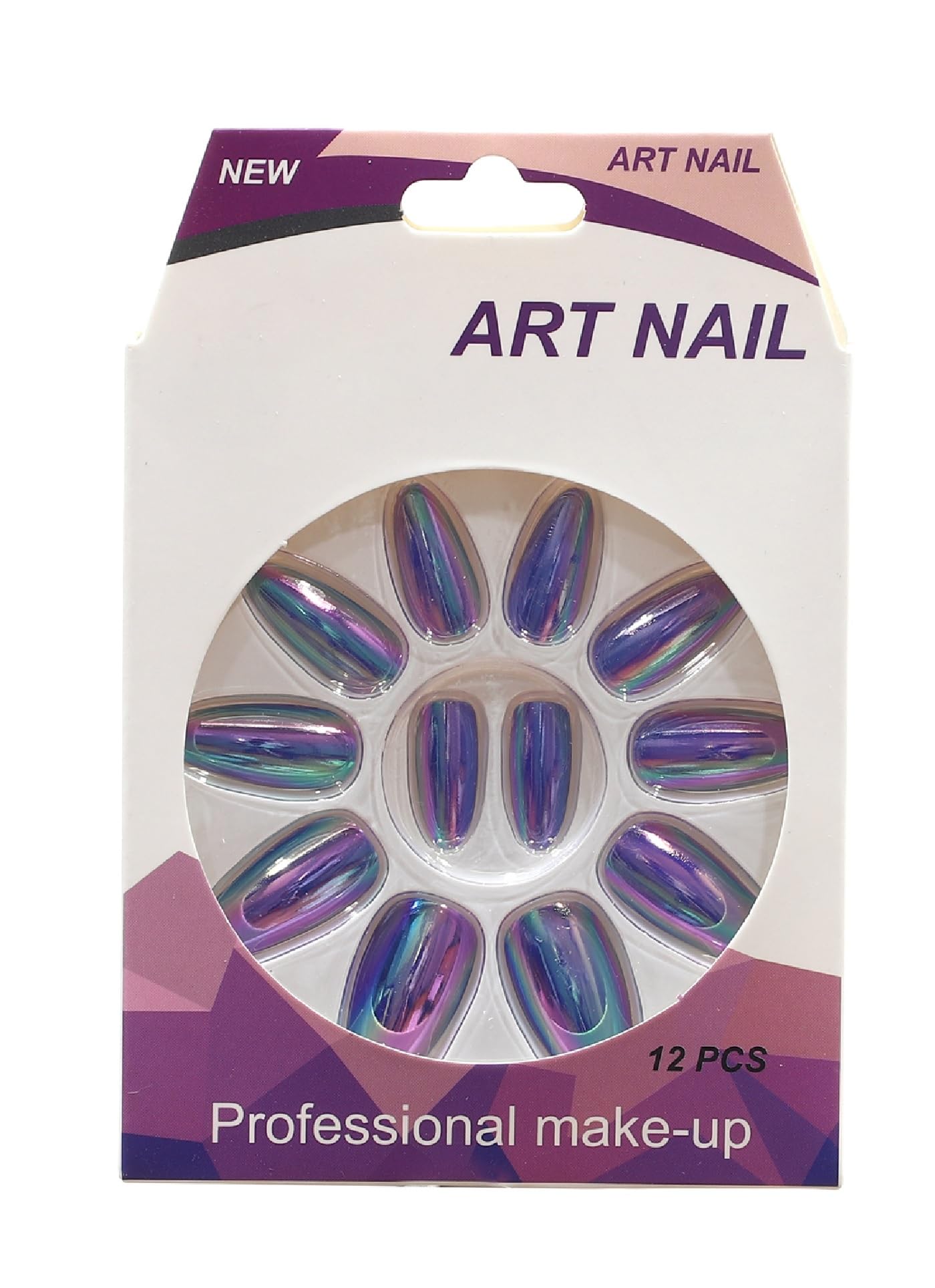 Premium 12-Piece Artificial Nails Set - Glossy Single Color Press-On Nails with Strong Double-Side Adhesive | Perfect for Parties, Weddings & Everyday Wear