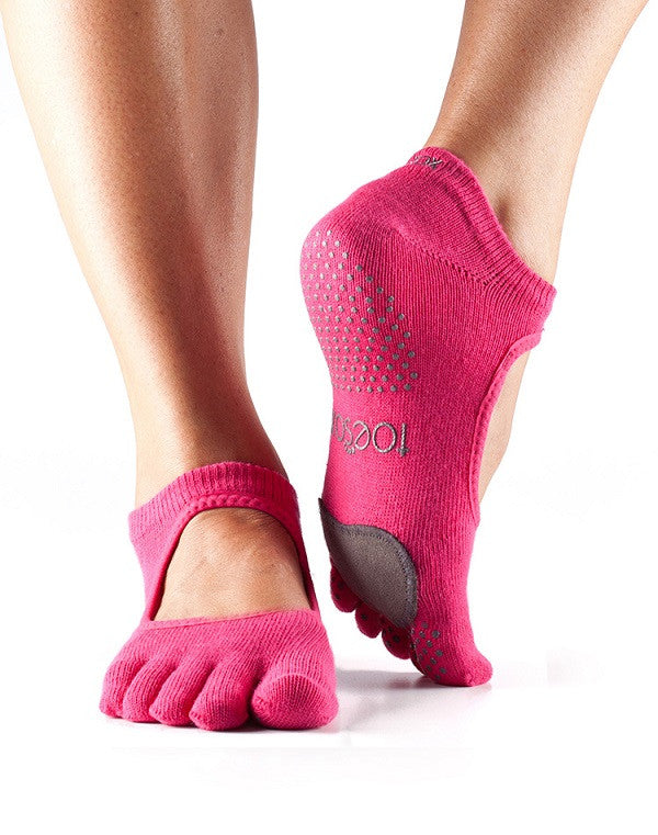ToeSox Plie Dance Socks for Ballet, Yoga & Pilates - Non-Slip Grip, Breathable & Comfortable for Dance Classes, Workouts & Performance