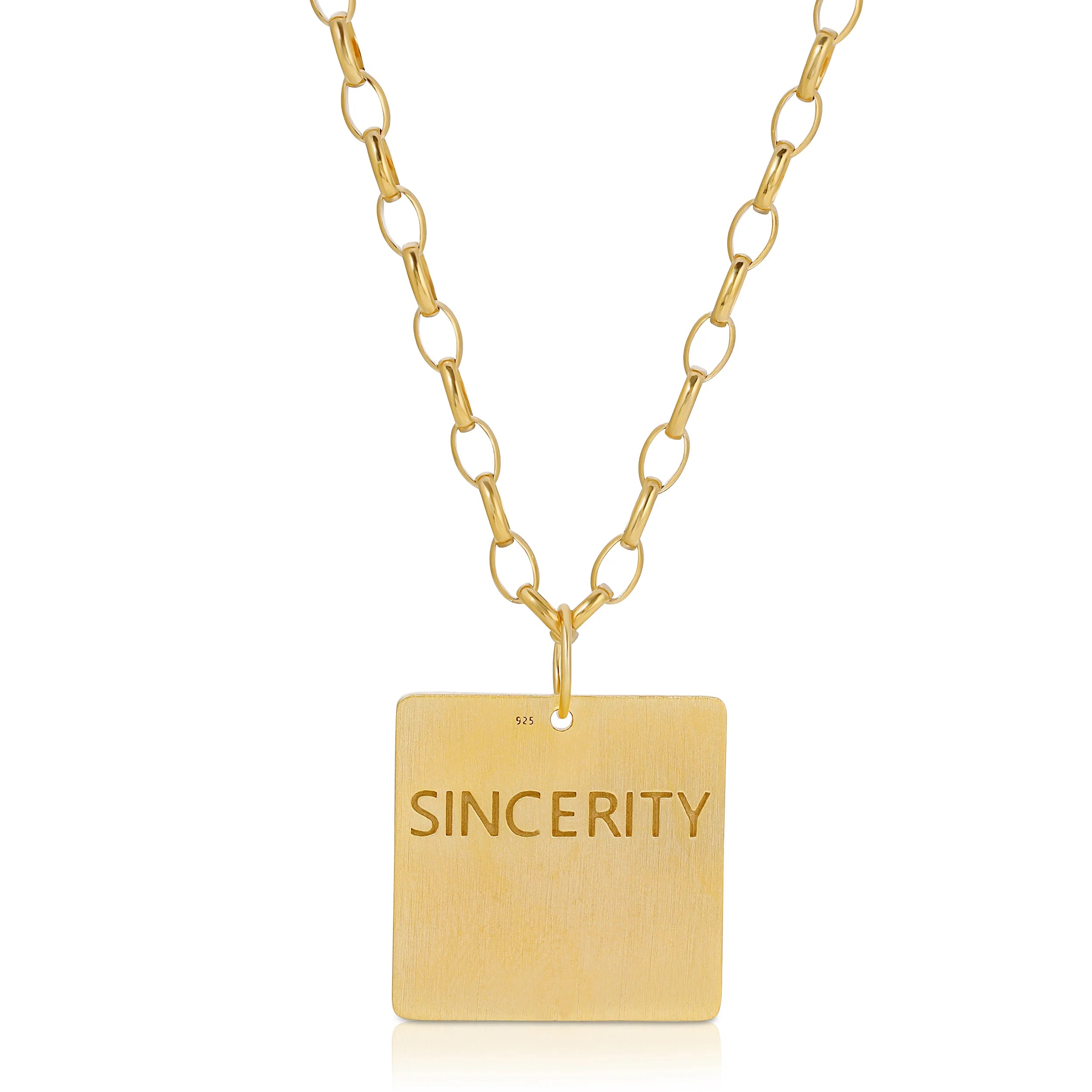 Sincerity Square Necklace - Elegant Sterling Silver Pendant for Women | Perfect Gift for Anniversary, Birthday & Valentine's Day | Everyday Jewelry & Special Occasion Accessory