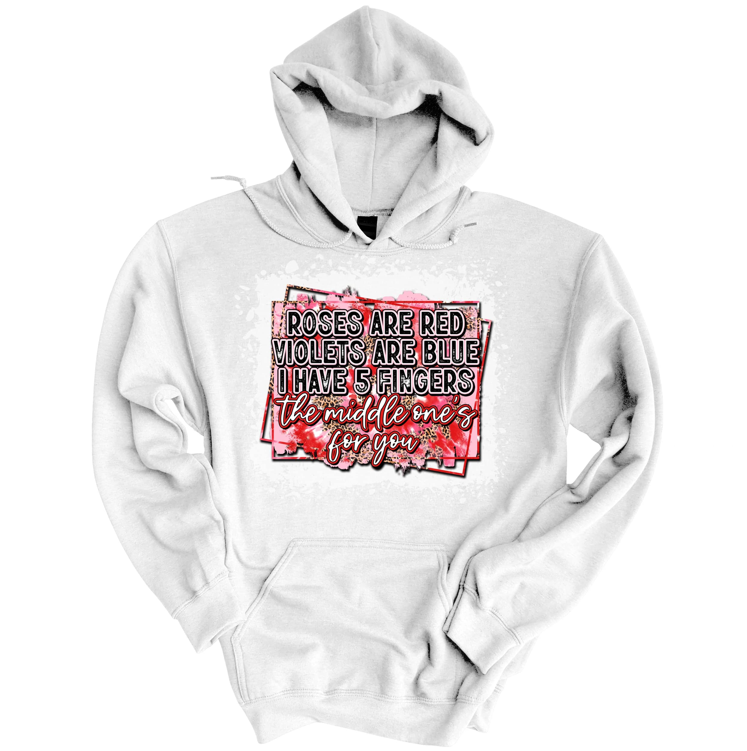 Roses Are Red Violets Are Blue Hoodie - Soft Cotton Pullover Sweatshirt for Men & Women | Perfect for Valentine's Day, Couples Outfits & Casual Streetwear