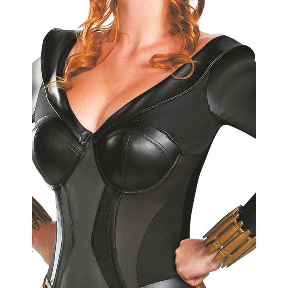 Black Widow Bustier Costume for Women - Marvel Superhero Cosplay Outfit for Halloween, Comic Con & Themed Parties