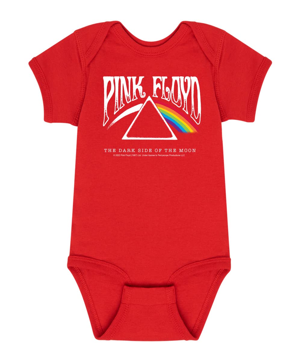 HYBRID APPAREL Pink Floyd Dark Side of The Moon Baby Onesie - Soft Cotton Infant Bodysuit for Boys & Girls - Perfect for Concerts, Music Festivals & Rock-Themed Parties
