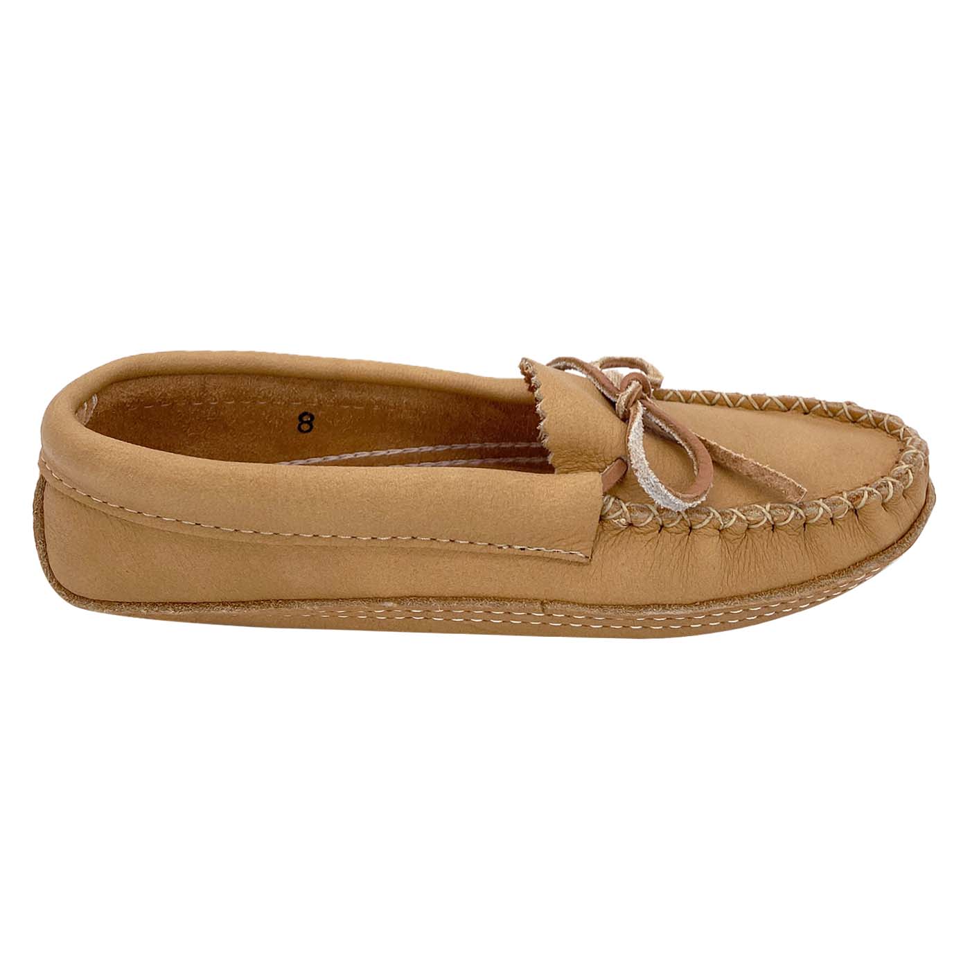 Women's Soft Sole Moose Hide Leather Moccasin Slippers - Cozy Indoor/Outdoor House Shoes for Comfort & Style - Perfect for Home, Lounge & Casual Wear