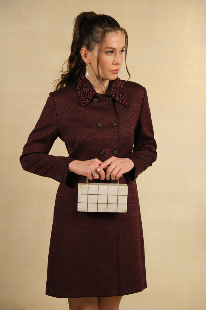 Elegant Crystalline Clutch with Pearl Accents - Perfect for Evening Parties, Weddings & Special Occasions