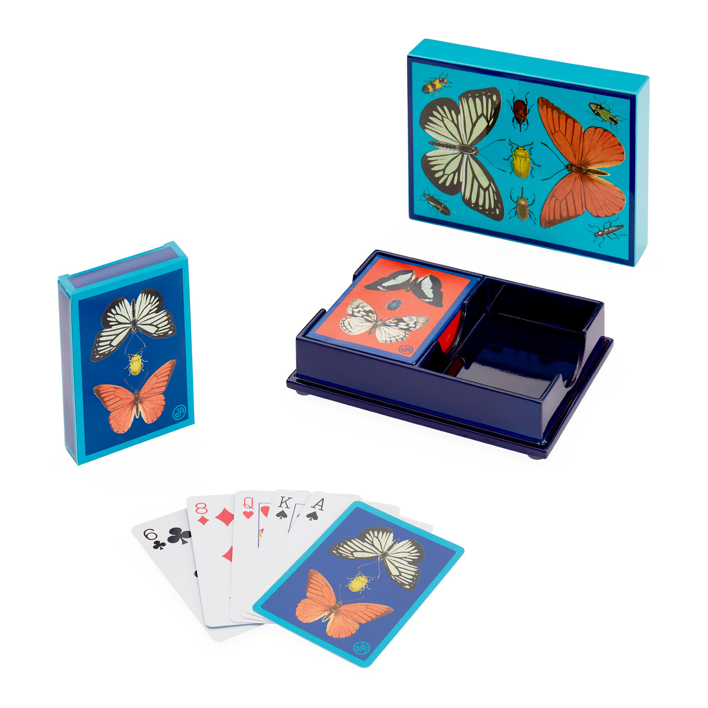 Botanical Themed Lacquer Greeting Card Set - Perfect for Birthdays, Thank You Notes & Special Occasions