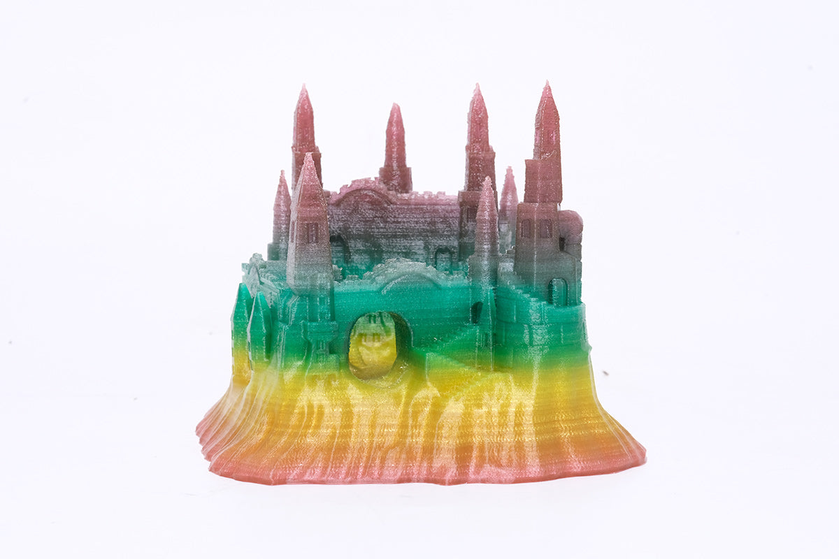 eSUN eTPU 95A Rainbow B 3D Printer Filament 1.75mm 1kg Spool - Flexible TPU Material for Cosplay, Phone Cases & Wearable Tech Accessories