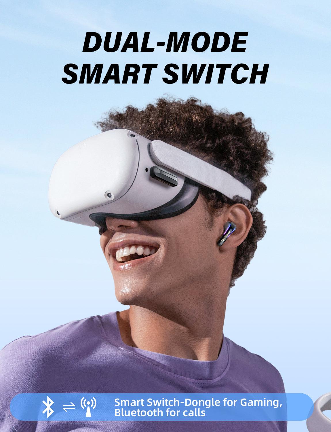 ONIKUMA T27 2.4G Wireless Gaming Earbuds with ENC Mic - Low Latency Bluetooth Earbuds for PC, PS5, Switch, Mobile Gaming - Perfect for Competitive Gaming & Work Calls