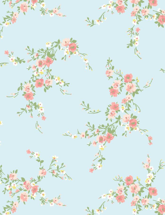 Jolene Sky With Pink Wallpaper by Wallshoppe - Premium Peel & Stick Removable Wallpaper for Bedroom, Nursery, and Home Decor