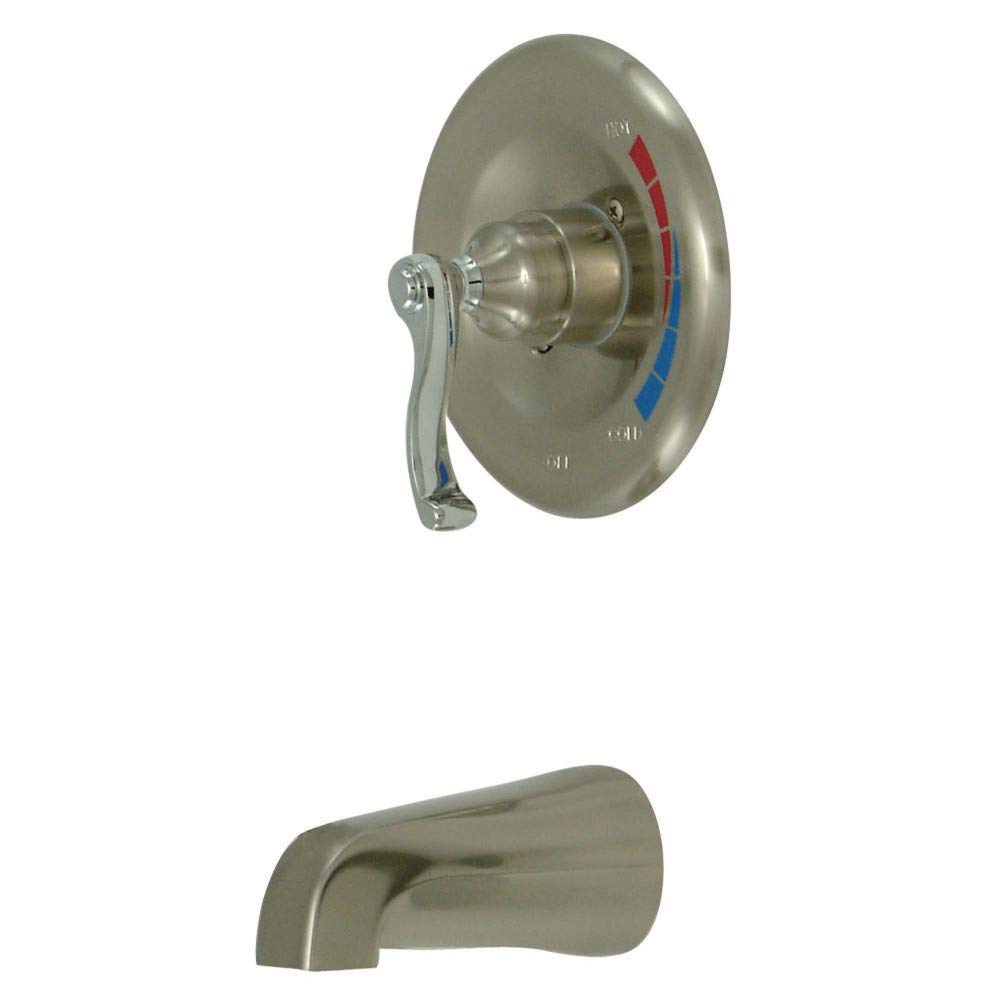 Kingston Brass KB8637FLTO Royale Shower Faucet for Bathtub Only - Brushed Nickel/Polished Chrome Finish - Perfect for Bathroom Renovation & Luxury Spa Experience