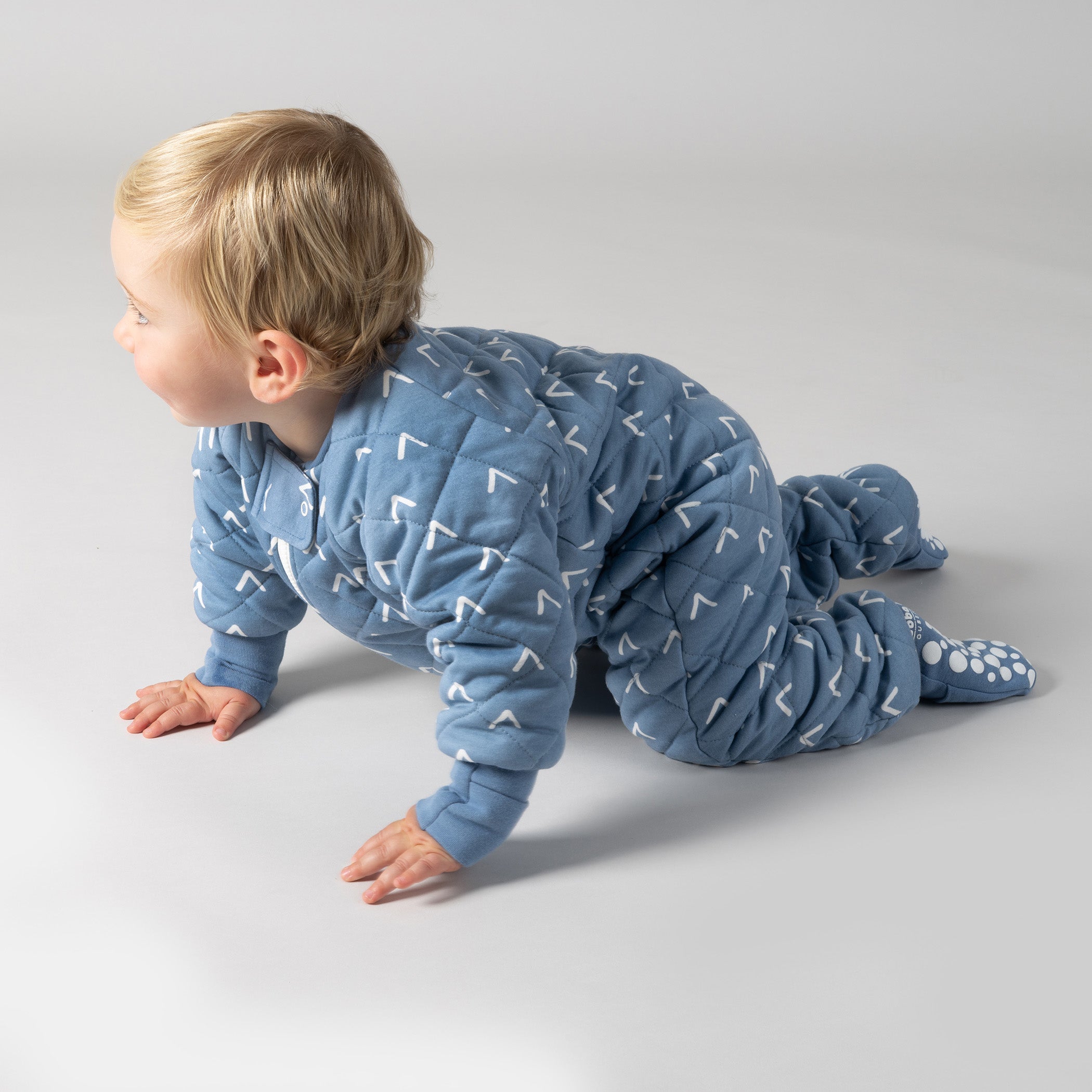 Nordic 2.5 TOG Baby Sleep Suit - Soft Denim Blue for Cozy Nighttime & Nap Time Comfort
