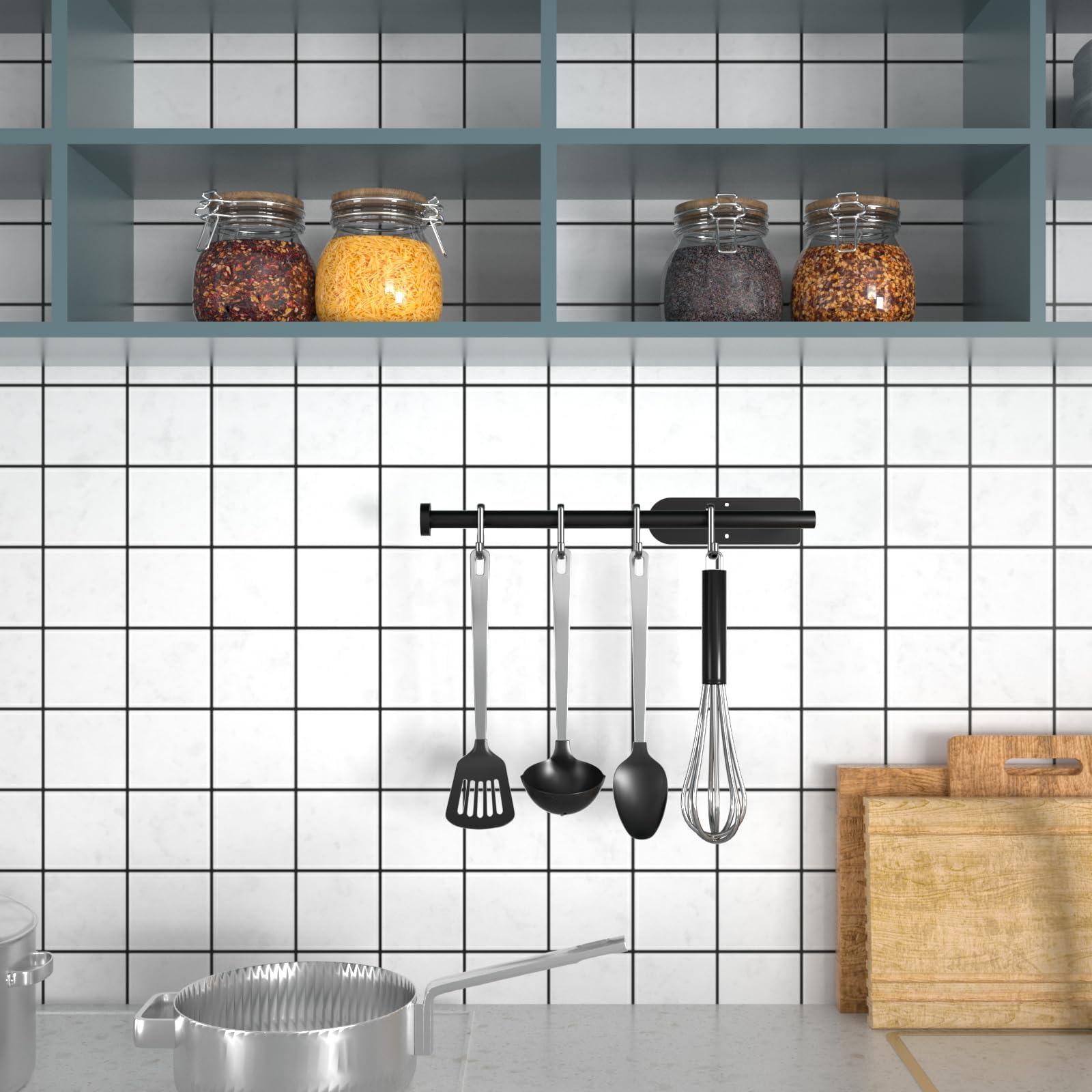 Stainless Steel Paper Towel Holder - Self Adhesive or Screw Mount Wall Mount Under Cabinet - SUS304 Kitchen Countertop Bathroom Organizer - Durable & Space Saving (Dark Black) - Perfect for Kitchen, Bathroom, Office & RV Use