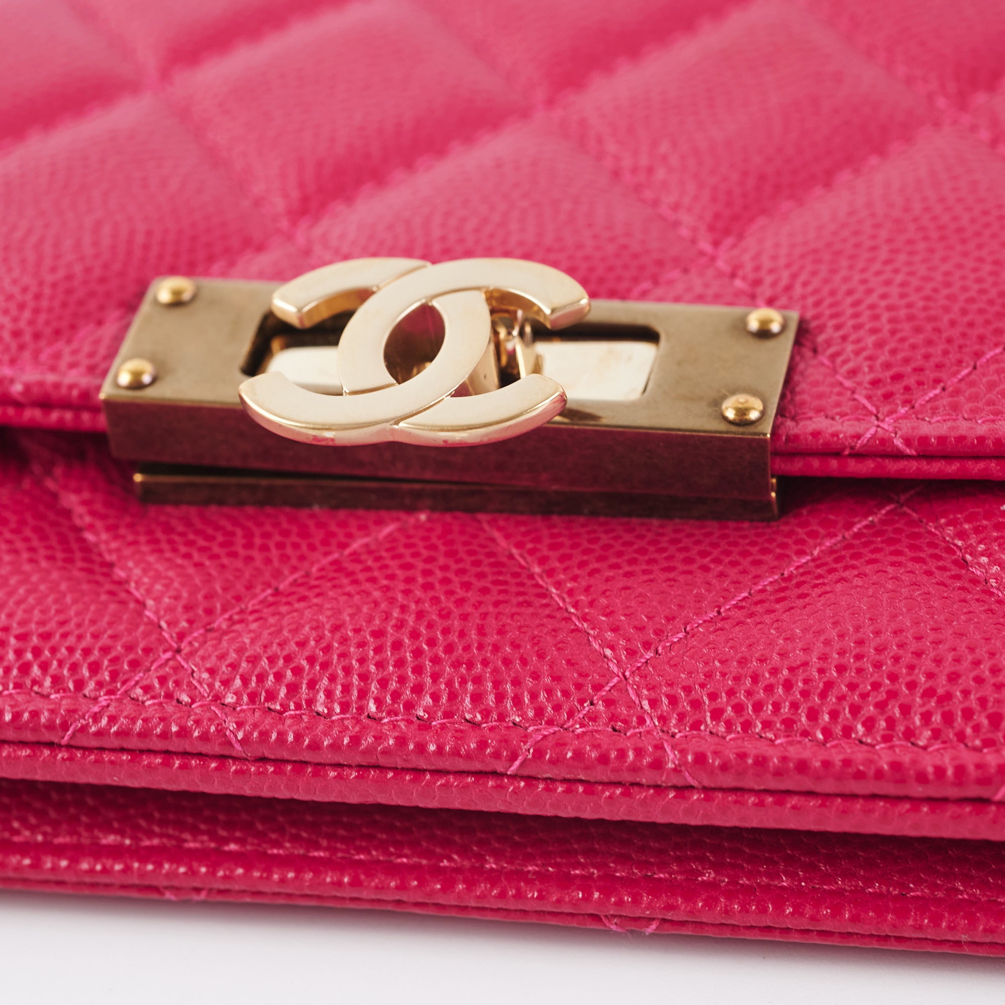 Chanel Caviar Leather Wallet on Chain WOC - Pink Crossbody Bag for Women | Perfect for Parties, Dates & Everyday Use