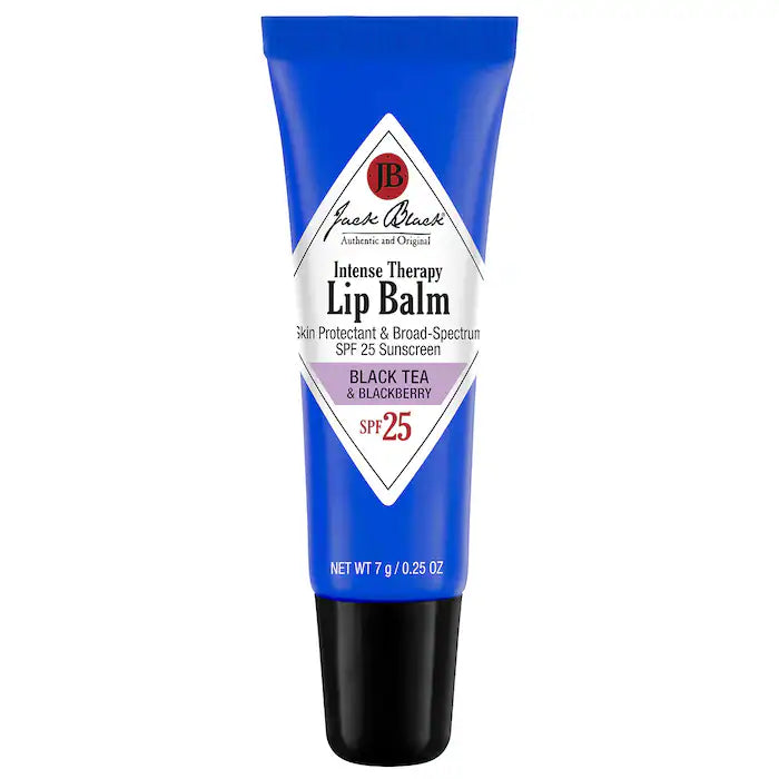 Jack Black Intense Therapy Lip Balm SPF 25 - Moisturizing & Hydrating Lip Care for Dry, Chapped Lips - Perfect for Outdoor Activities, Hiking, and Winter Protection