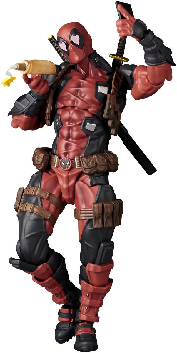 Amazing Yamaguchi Revoltech Deadpool 2.5 Action Figure - Highly Articulated Collectible Toy for Marvel Fans | Perfect for Display, Photography & Cosplay Play