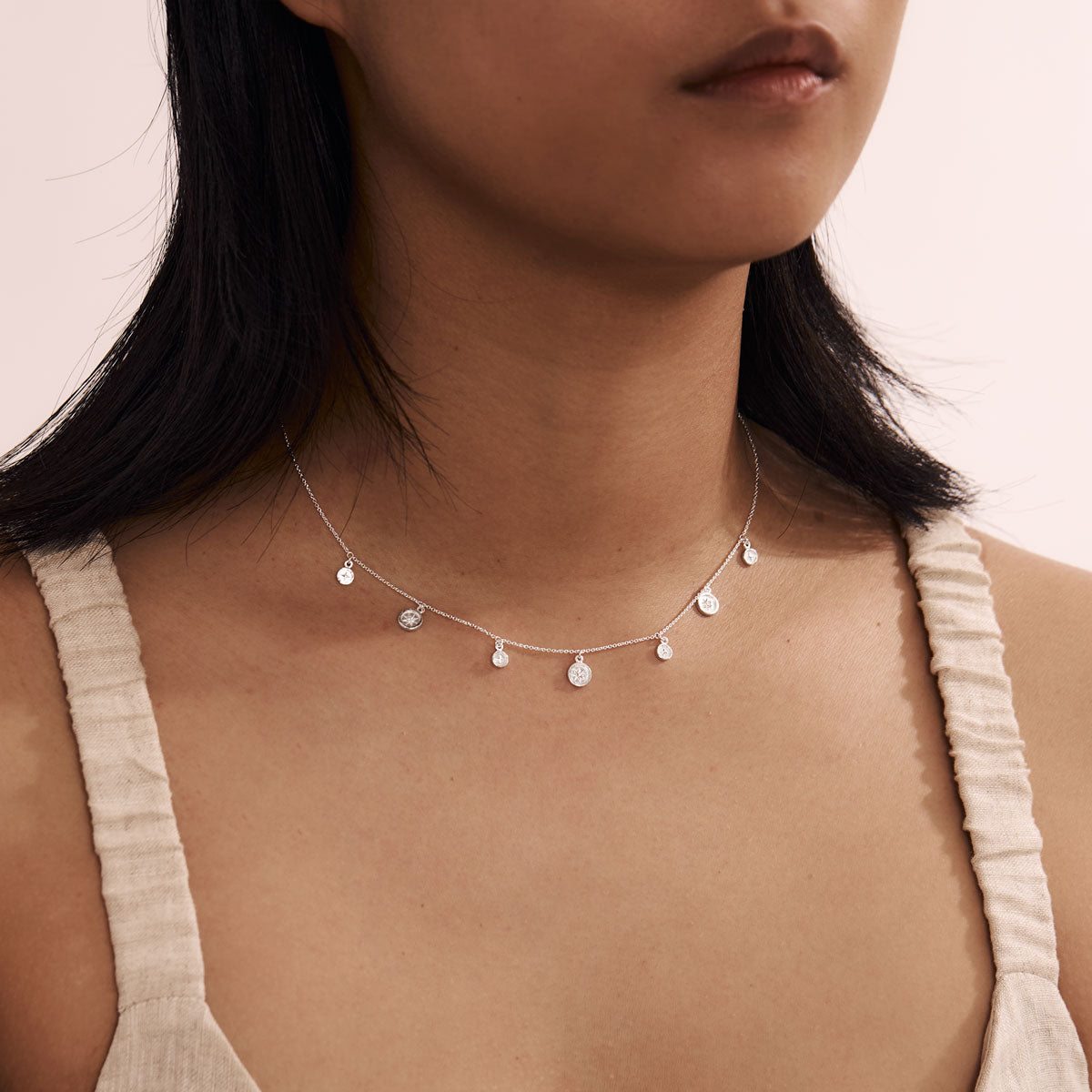 Asteria Choker Necklace for Women - Elegant Rhinestone Crystal Collar Jewelry - Perfect for Parties, Weddings & Date Nights