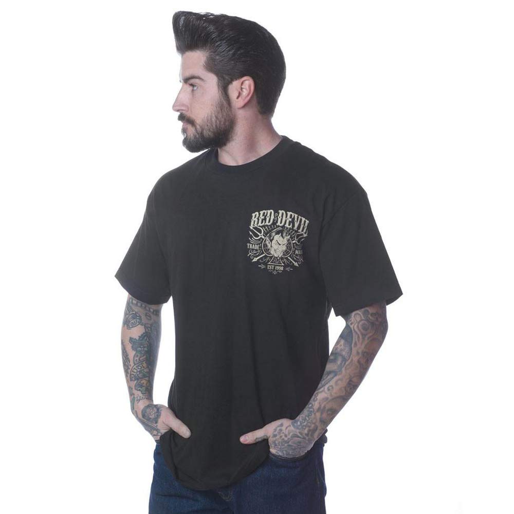RED DEVIL CLOTHING Road Kill Graphic T-Shirt - Front & Back Print - Edgy Streetwear for Men & Women | Perfect for Concerts, Halloween & Alternative Fashion