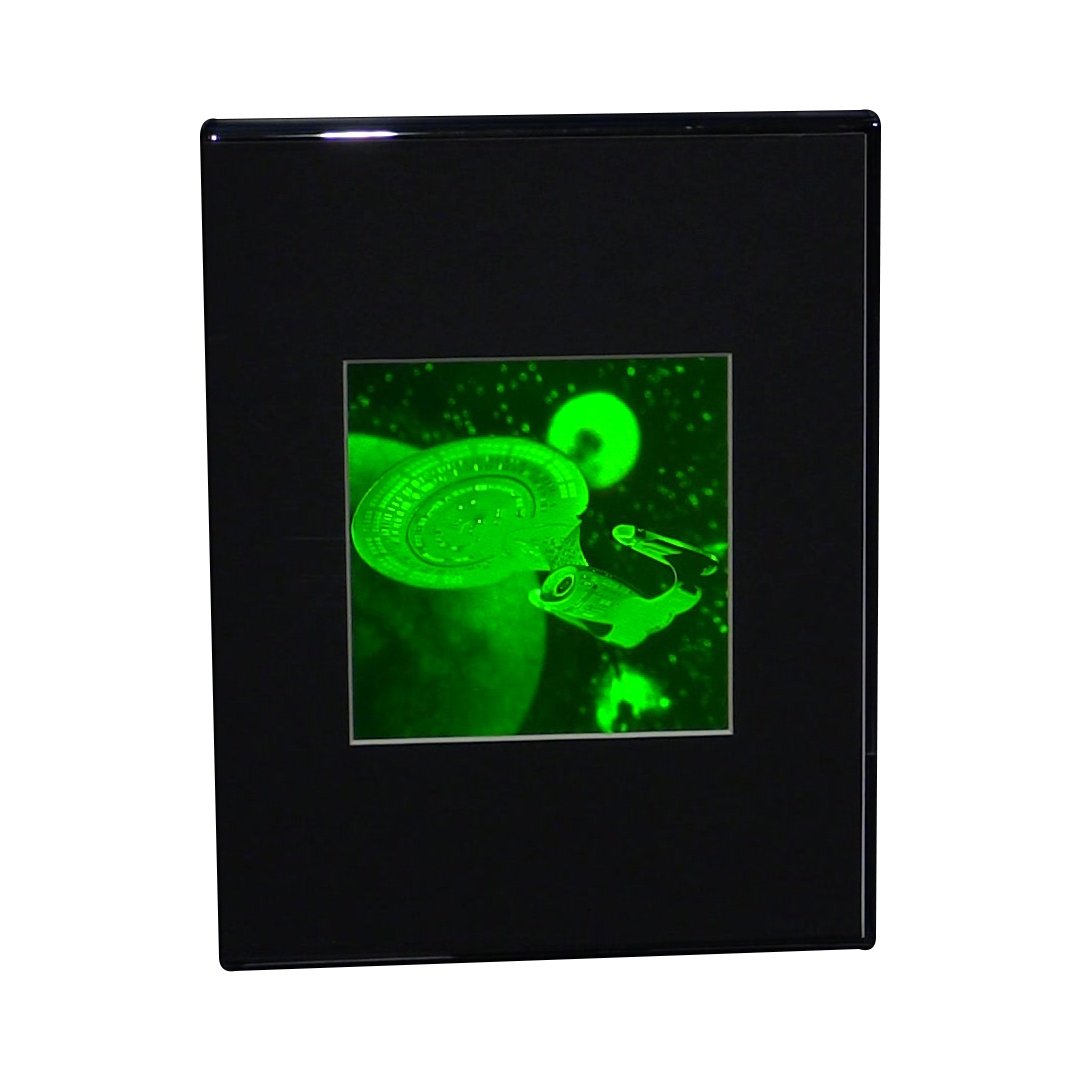 Next Generation Enterprise Hologram Picture with Desk Stand - 3D Collectible Holographic Display for Office Decor, Gift & Tech Enthusiasts | Perfect for Desk Display, Home Decor & Unique Gifts