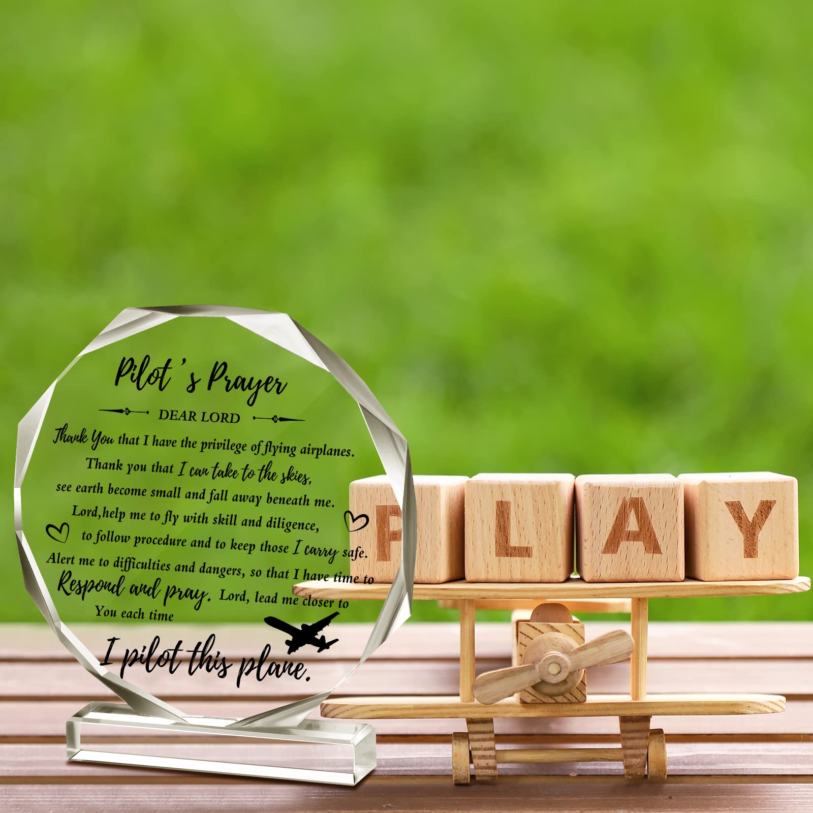 **Premium Aviation Pilot Gifts for Men - Acrylic Flight Attendant Graduation Present - Unique Home & Office Decor for Living Room, Bathroom, Bar, or Diner - Perfect for New Pilots & Aviation Enthusiasts**