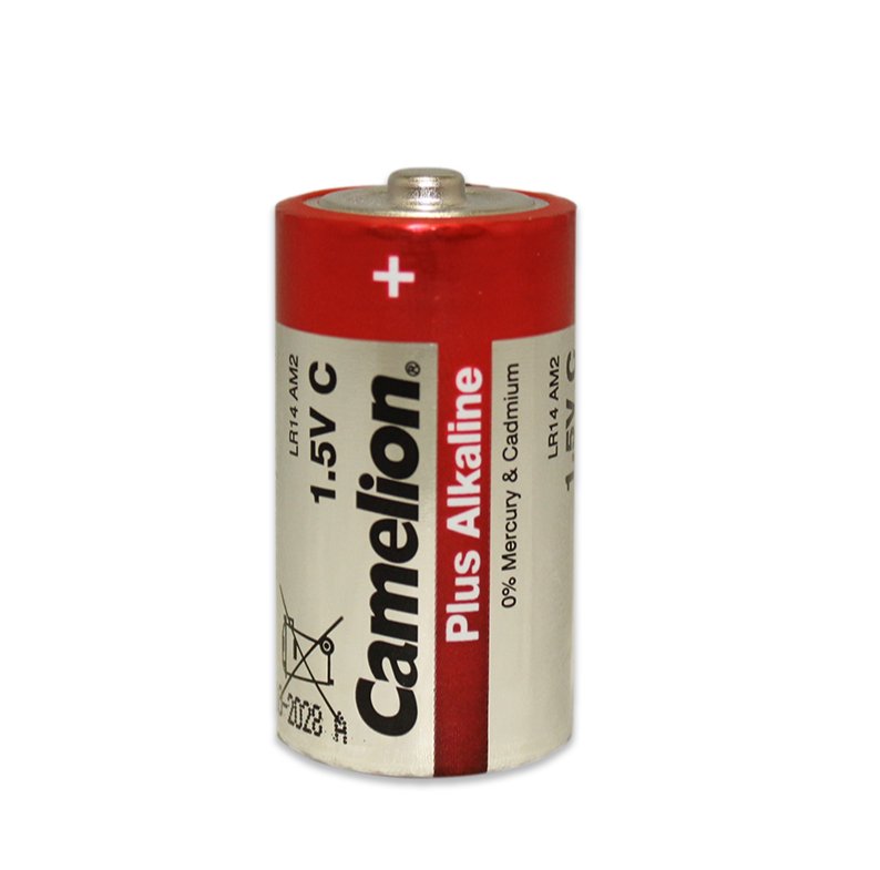 1.5V C Size Alkaline Batteries (4-Pack) - Long-Lasting Power for Flashlights, Toys, and Electronic Devices