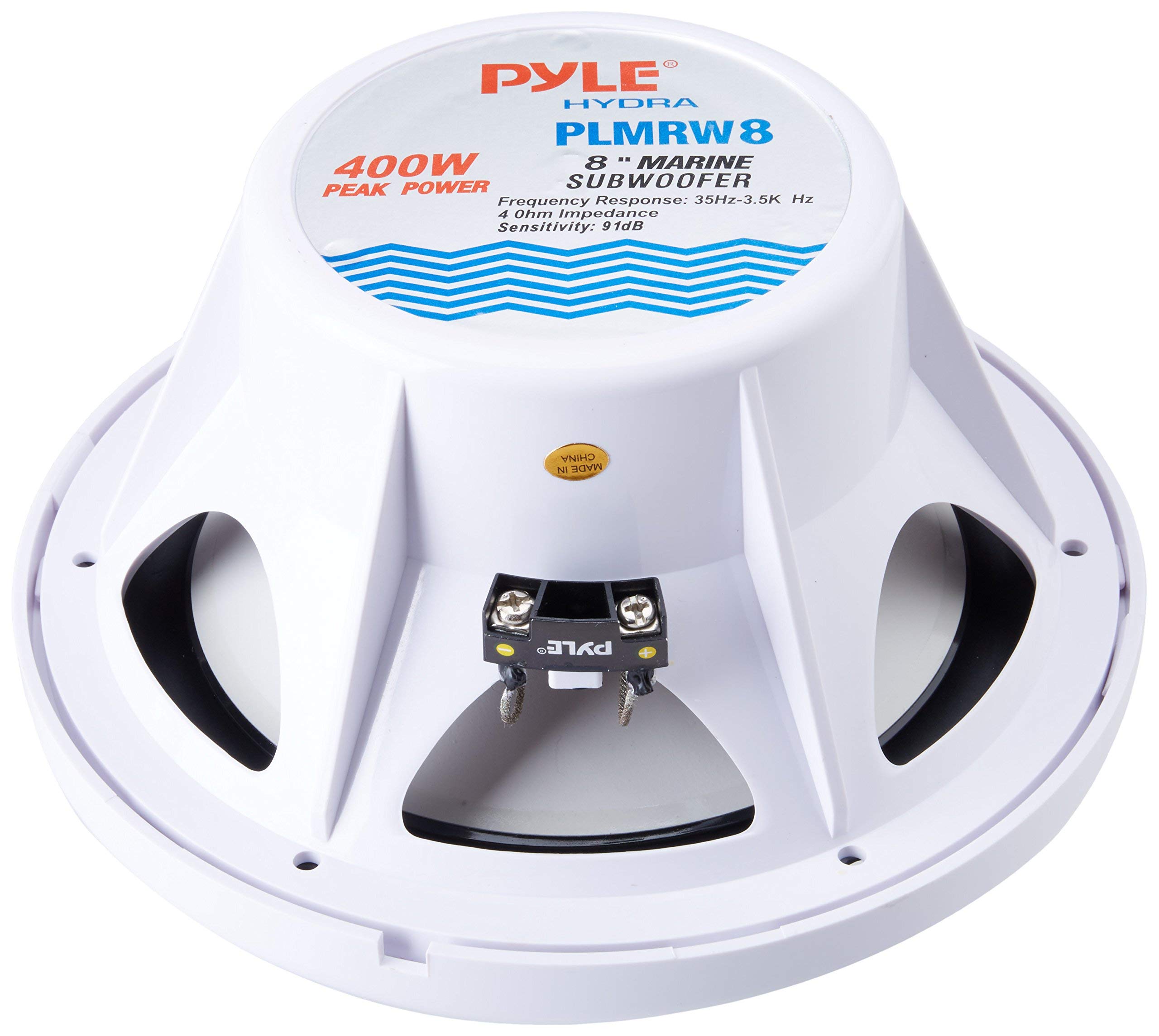 Pyle Hydra Marine Amplifier and Subwoofer Bundle - Waterproof Boat Audio System for Bass Boost & Clear Sound | Perfect for Pontoon Boats, Yachts & Marine Entertainment