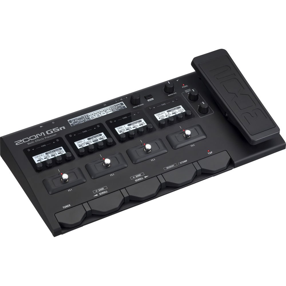 Zoom G5n Guitar Multi-Effects Processor with AKG K240 Studio Headphones & 10ft Instrument Cable Bundle - Perfect for Home Recording, Live Performances & Music Practice