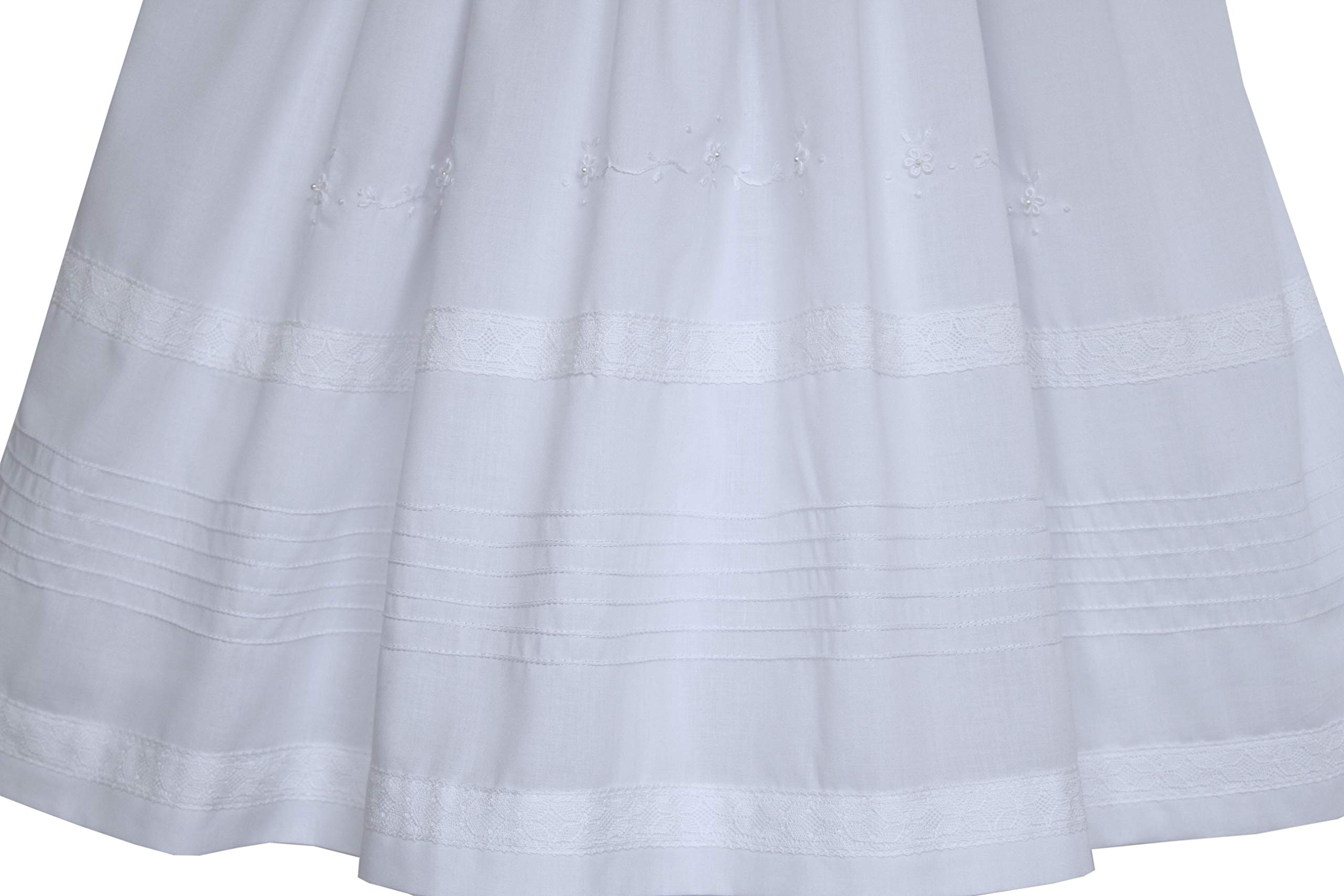 Baptism Dresses for Baby Girls - Infant Christening Gown & Bonnet Set for Newborn 3-6-9 Months | Soft Baptismal Clothes for Church Ceremony & Christening Photos