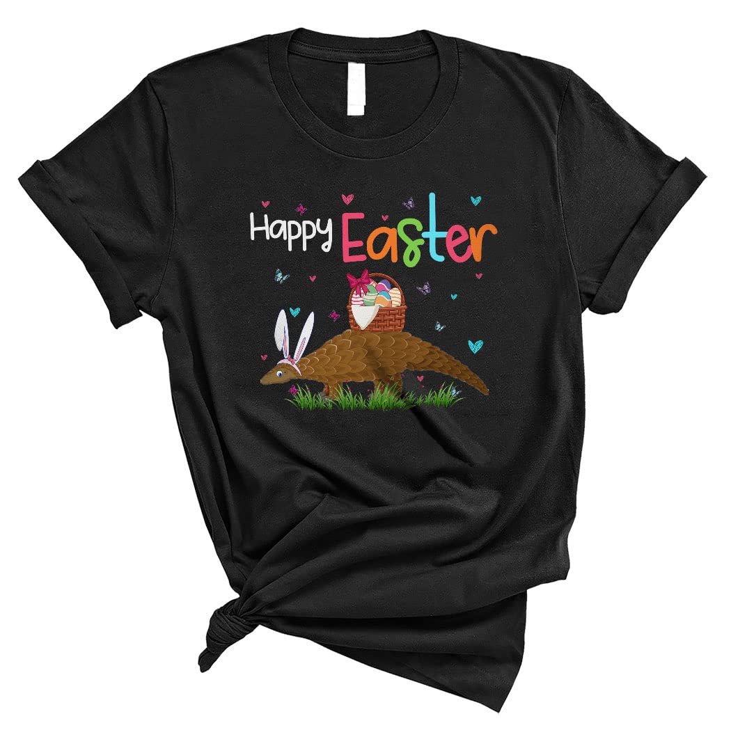 Happy Easter Bunny Pangolins Animal T-Shirt - Cute Easter Egg Basket Lover Gift for Men & Women - Perfect for Easter Celebrations, Egg Hunts & Spring Festivities